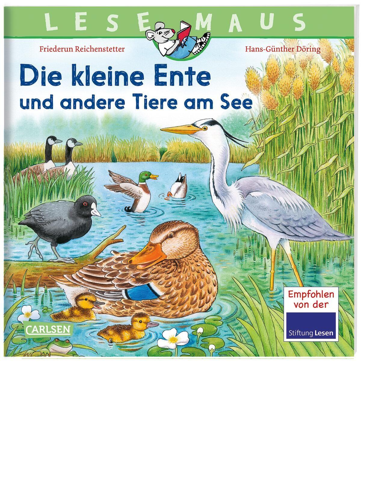 Vorderes Coverbild LESEMAUS 177: Die kleine Ente und andere Tiere am See