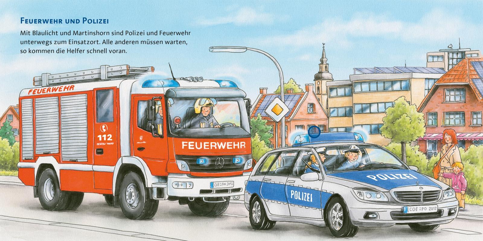 Beispielinhalt (Bild) Hör mal (Soundbuch): Die Fahrzeuge