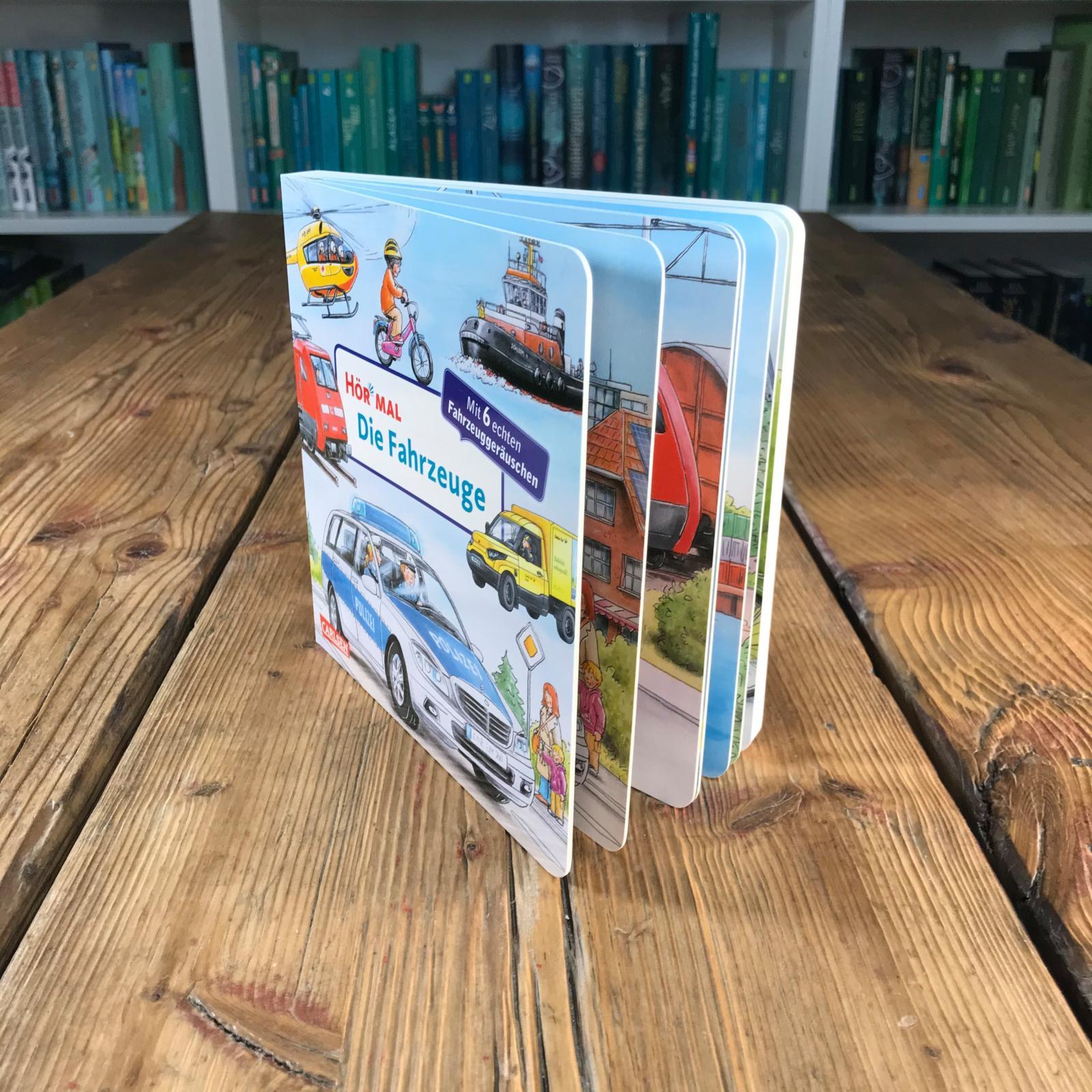 Beispielinhalt (Bild) Hör mal (Soundbuch): Die Fahrzeuge