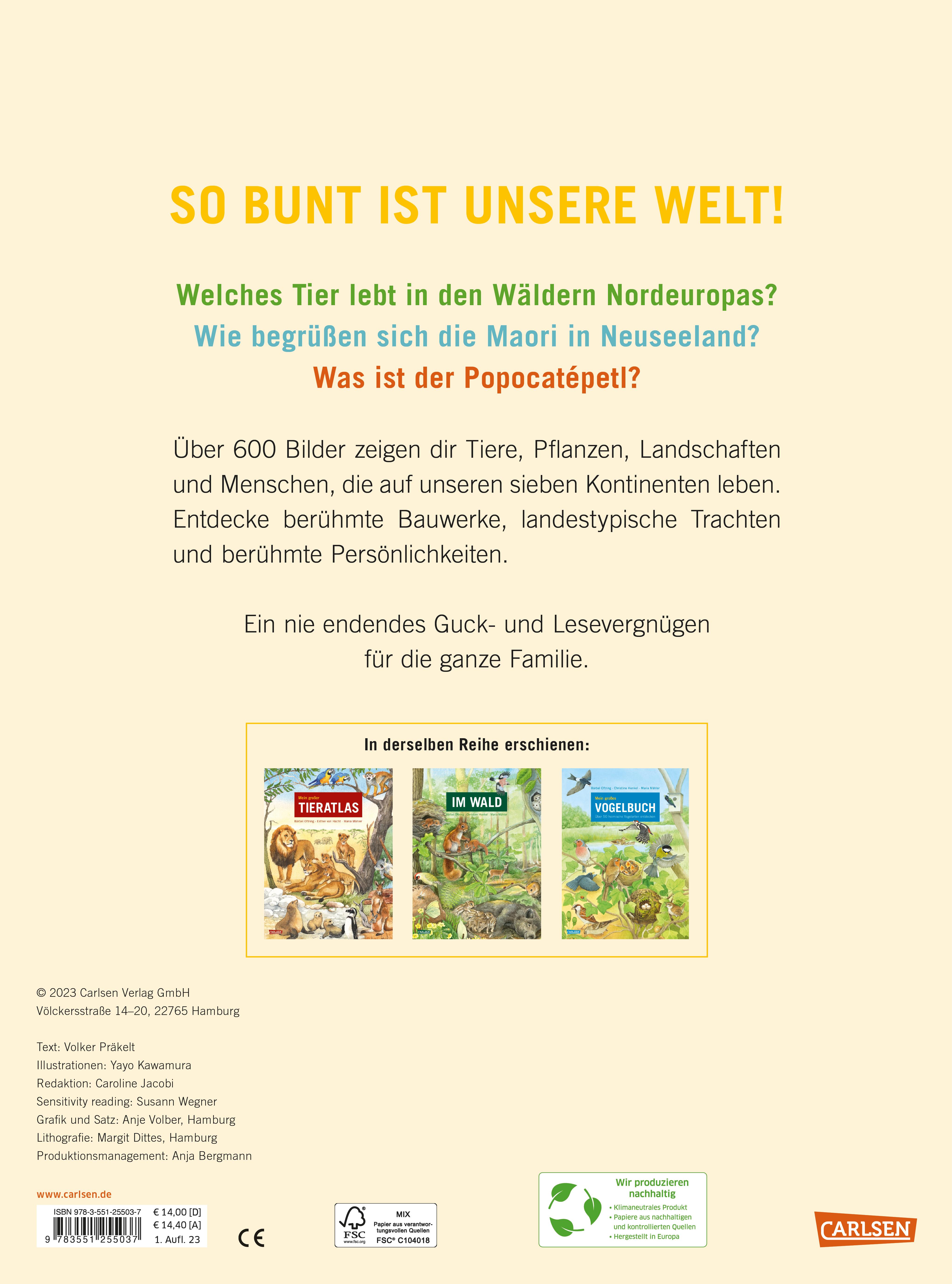 Rückseitencover Mein großer Weltatlas