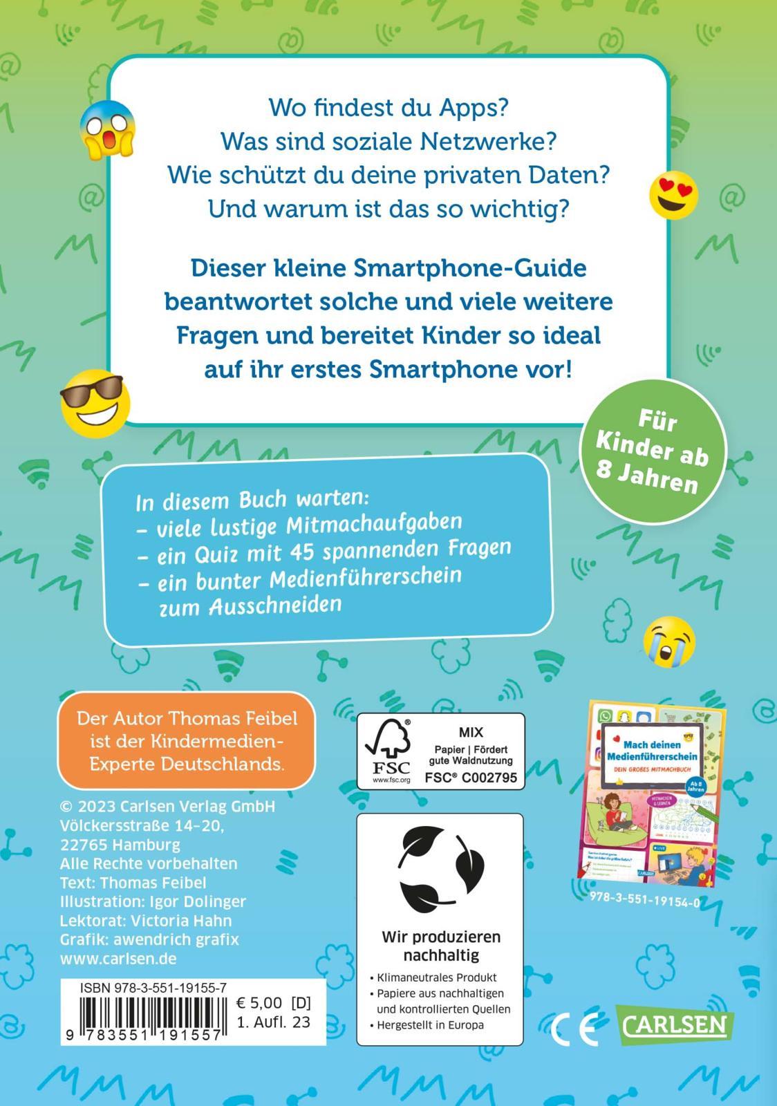 Rückseitencover Mach deinen Medienführerschein: Dein erstes Smartphone