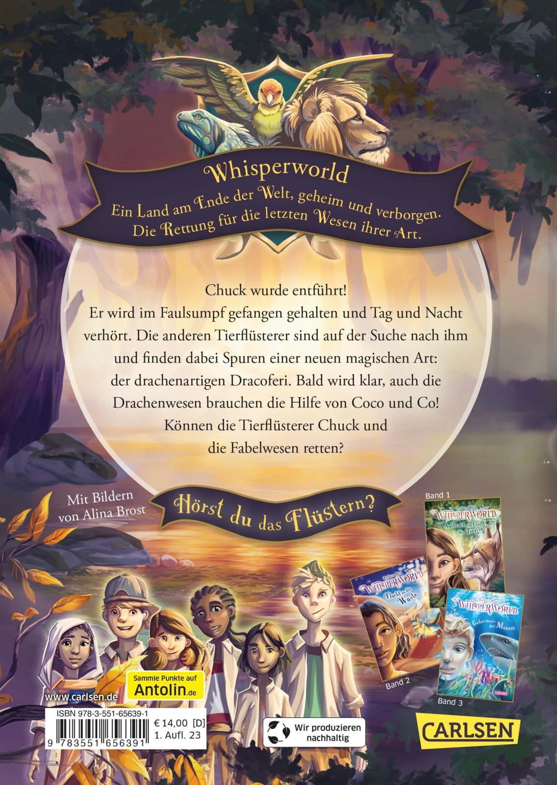 Rückseitencover Whisperworld 4: Gefahr im Sumpf