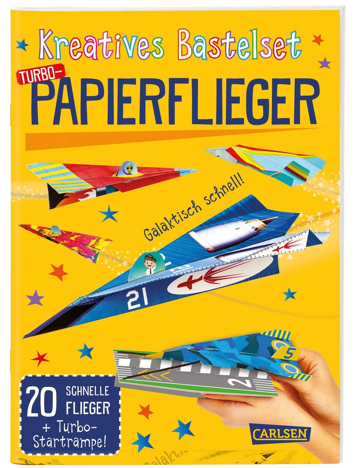 Vorderes Coverbild Bastelset für Kinder: Kreatives Bastelset: Turbo-Papierflieger