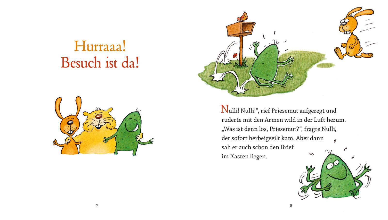 Beispielinhalt (Bild) Nulli & Priesemut: Hurraaa! Besuch ist da! - 4 Bände in 1