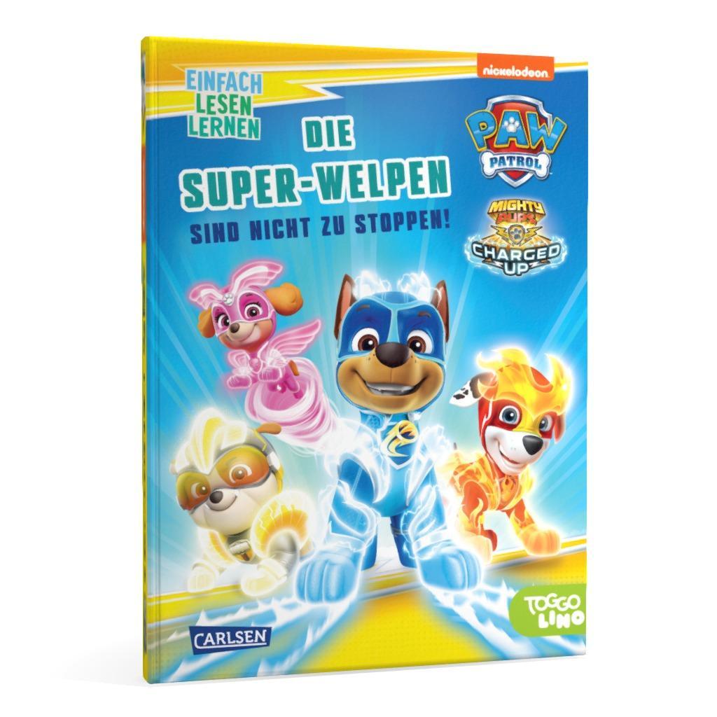 Beispielinhalt (Bild) PAW Patrol Erstlesebuch: Die Super-Welpen sind nicht zu stoppen!