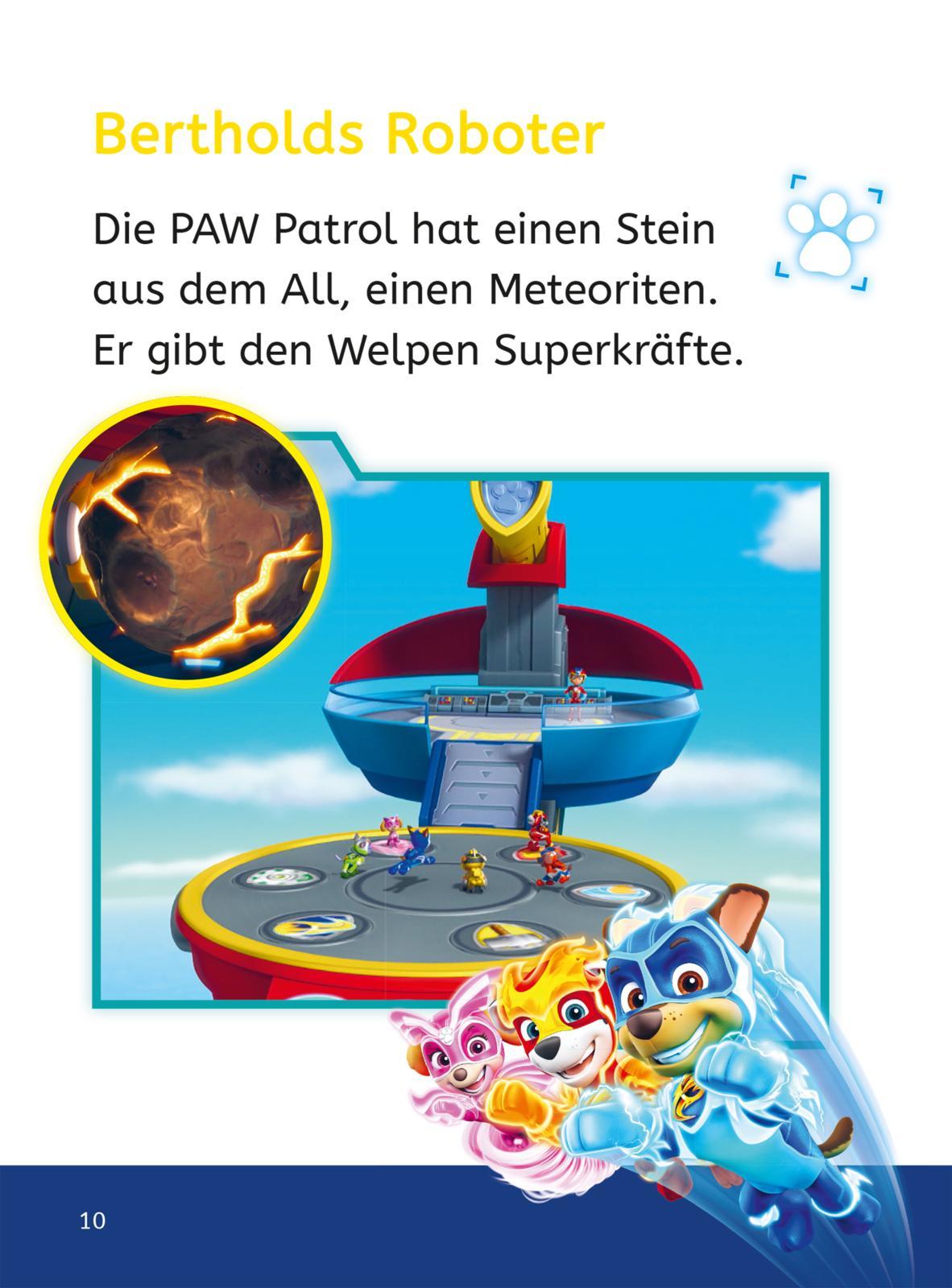 Beispielinhalt (Bild) PAW Patrol Erstlesebuch: Die Super-Welpen sind nicht zu stoppen!