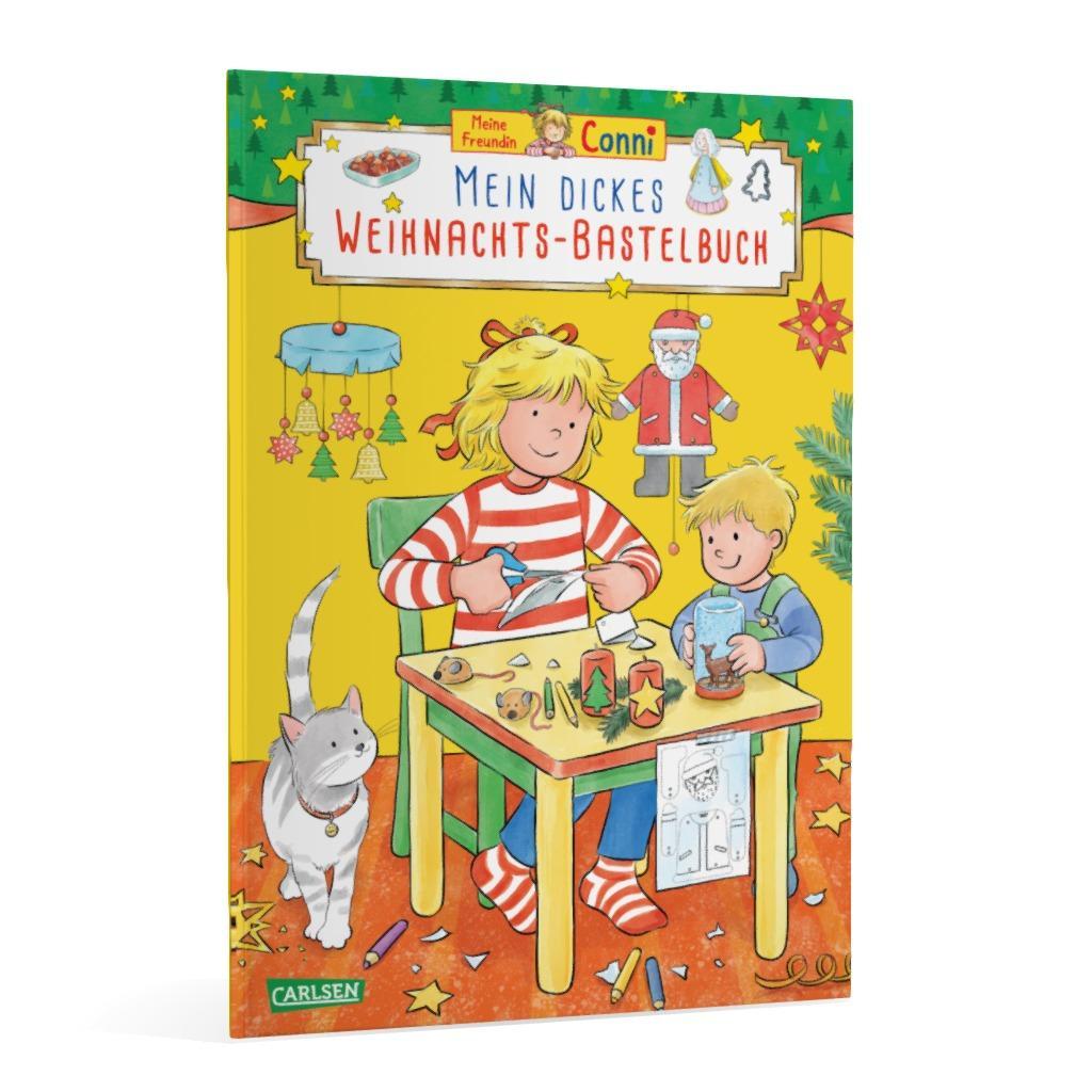 Beispielinhalt (Bild) Conni Gelbe Reihe (Beschäftigungsbuch): Mein dickes Weihnachts-Bastelbuch