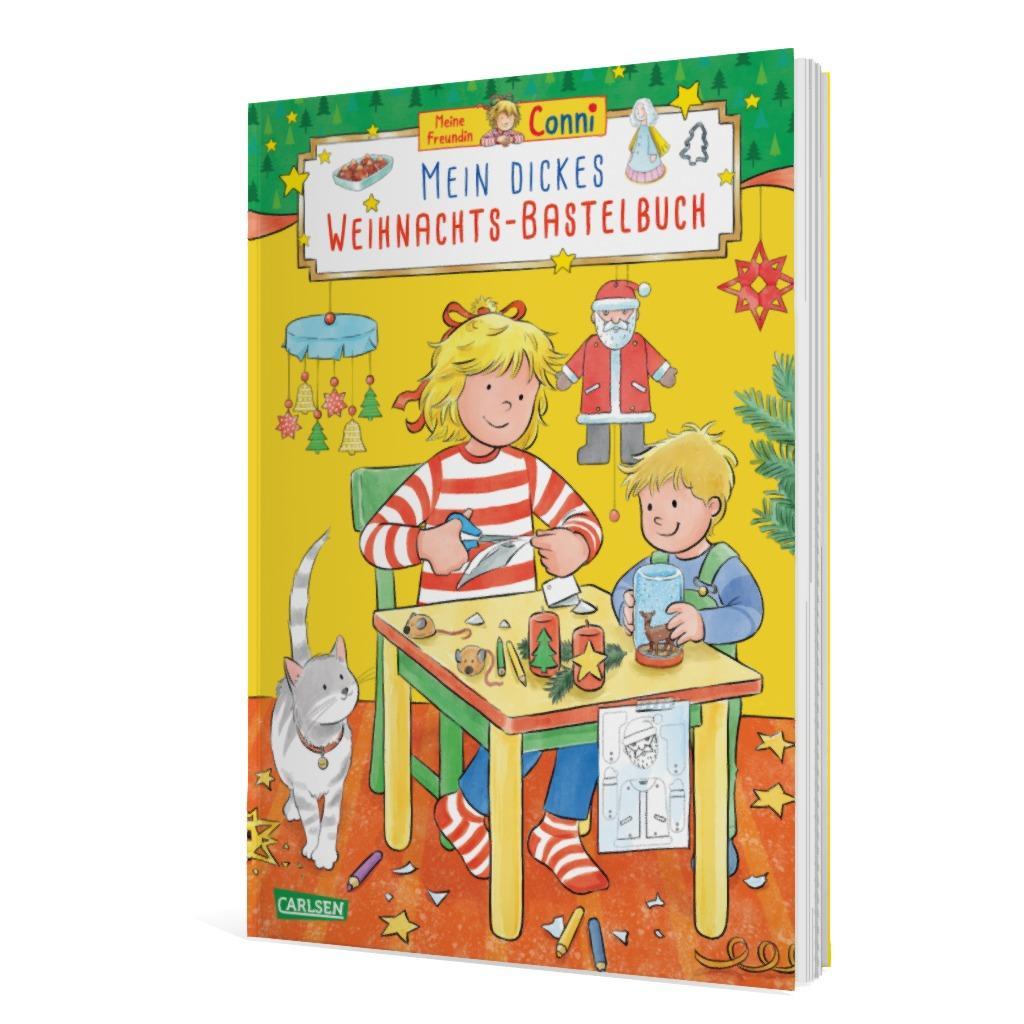 Beispielinhalt (Bild) Conni Gelbe Reihe (Beschäftigungsbuch): Mein dickes Weihnachts-Bastelbuch