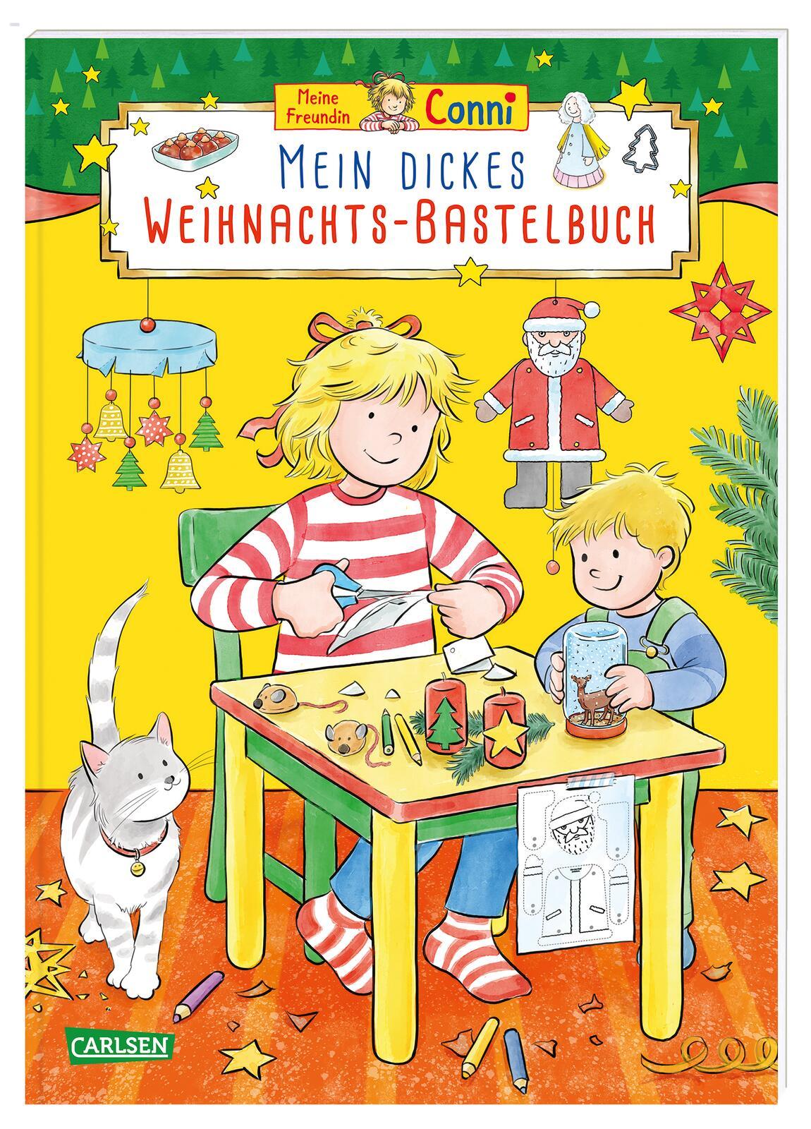 Vorderes Coverbild Conni Gelbe Reihe (Beschäftigungsbuch): Mein dickes Weihnachts-Bastelbuch