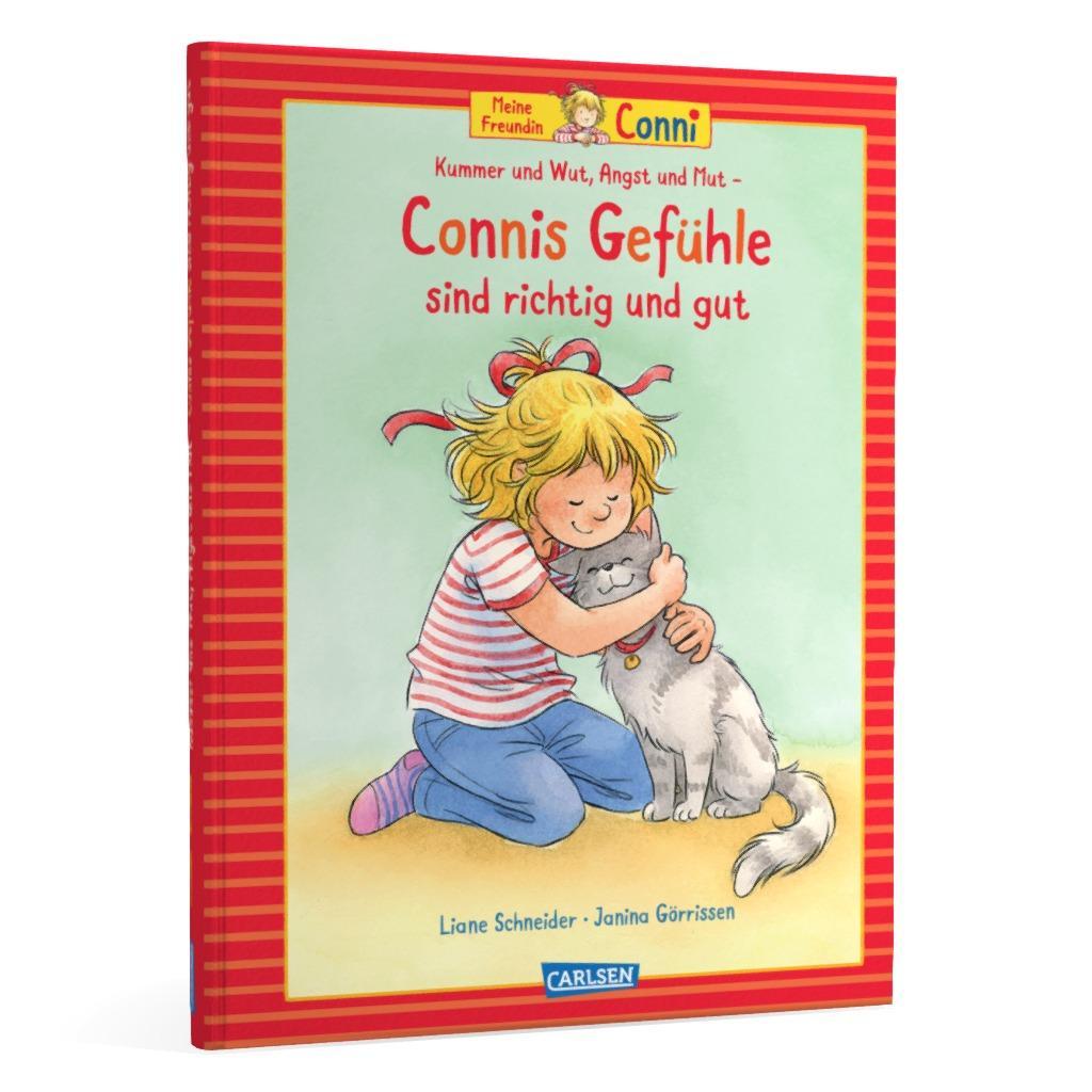 Beispielinhalt (Bild) Conni-Bilderbuch-Sammelband: Meine Freundin Conni: Kummer und Wut, Angst und Mut - Connis Gefühle sind richtig und gut