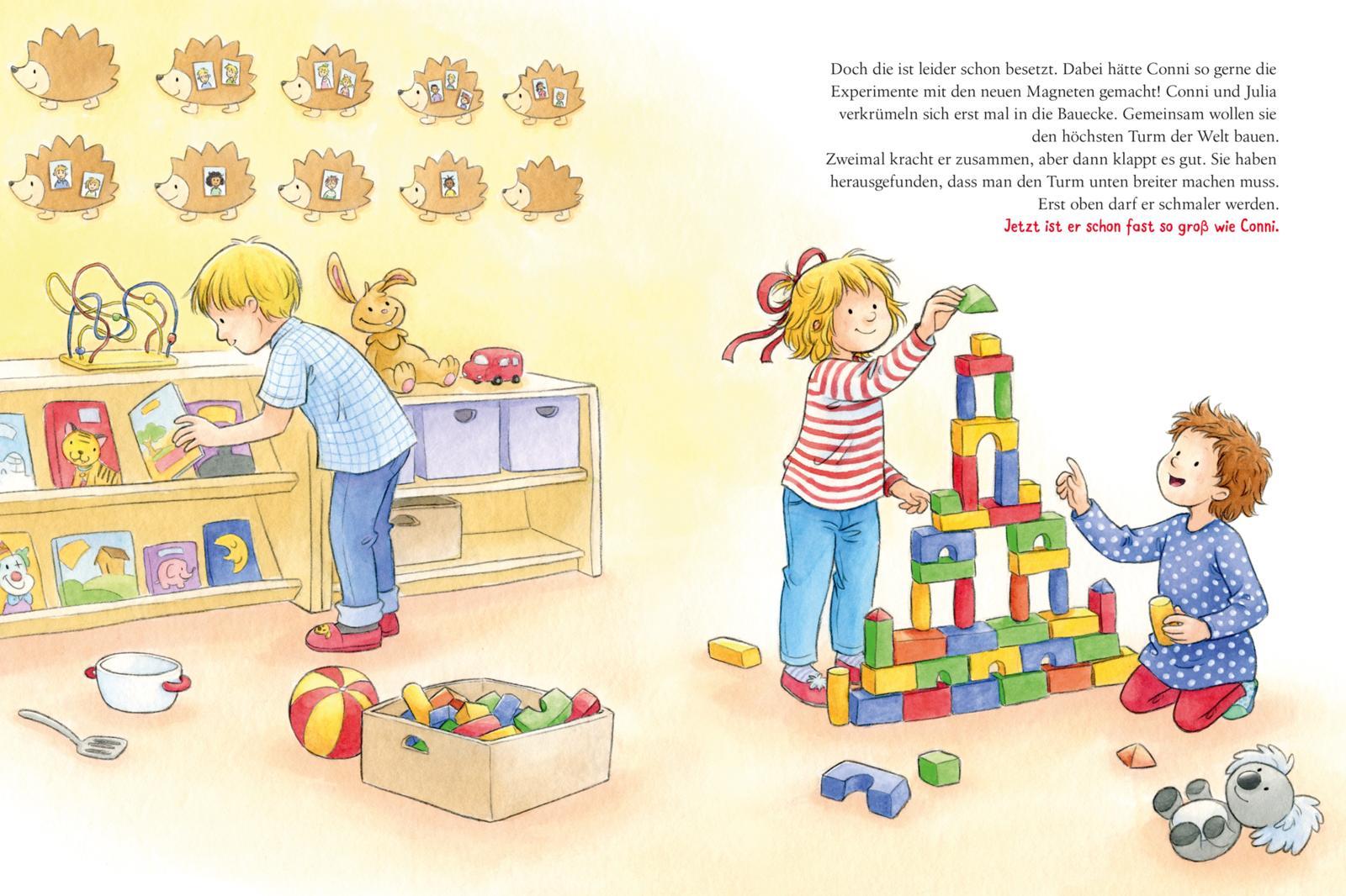 Beispielinhalt (Bild) Conni-Bilderbuch-Sammelband: Meine Freundin Conni: Kummer und Wut, Angst und Mut - Connis Gefühle sind richtig und gut