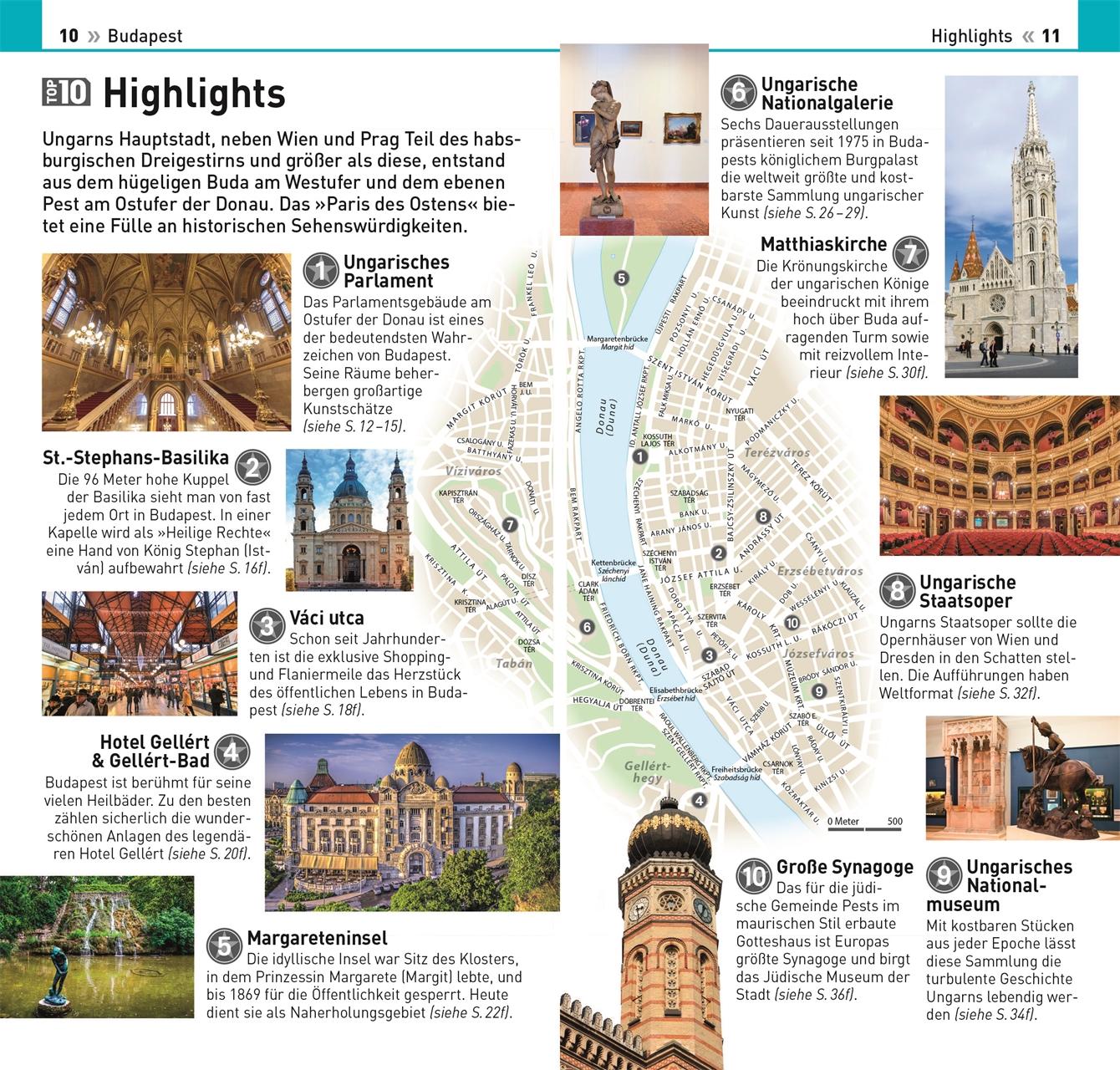 Beispielinhalt (Bild) TOP10 Reiseführer Budapest