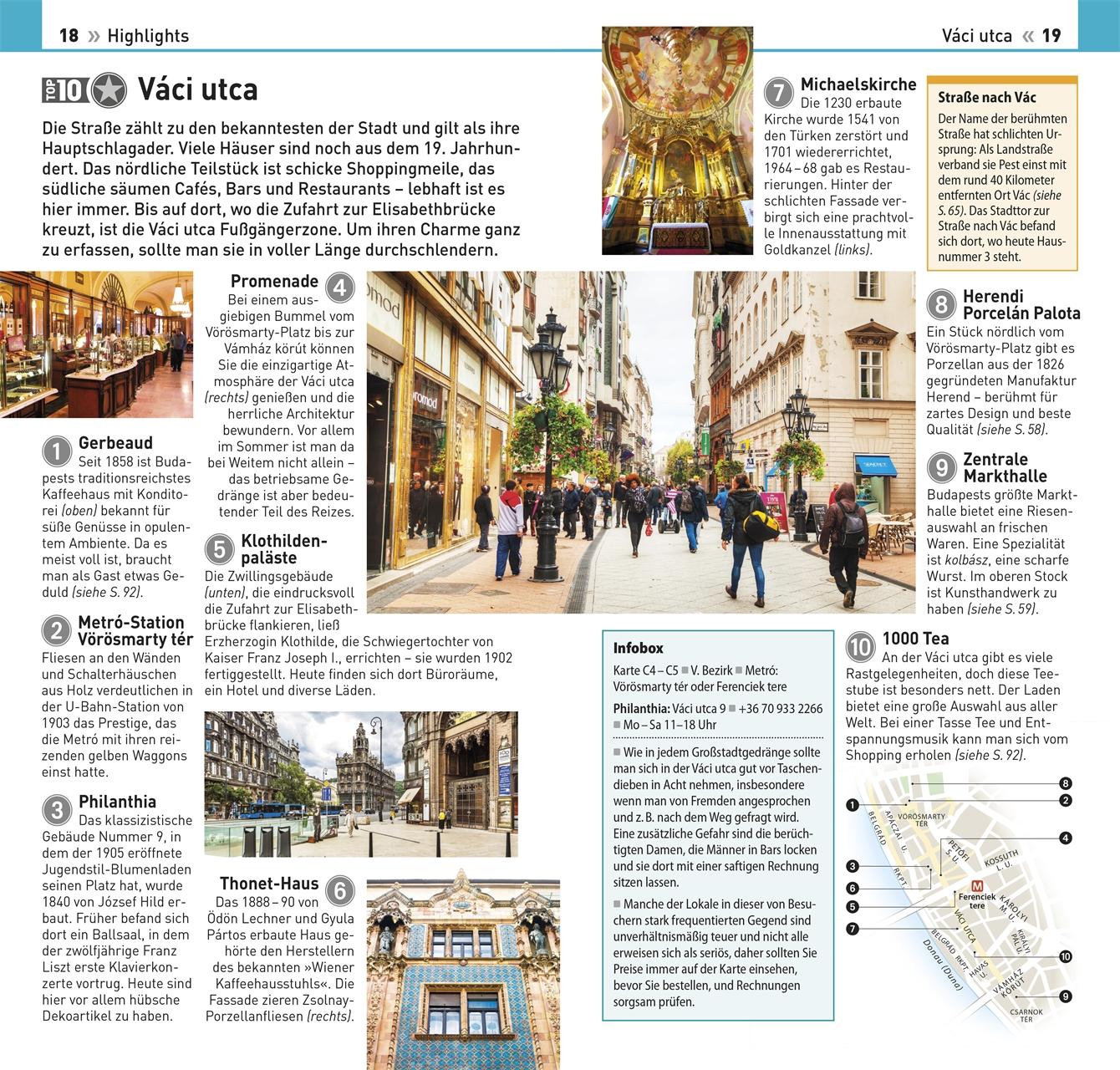 Beispielinhalt (Bild) TOP10 Reiseführer Budapest