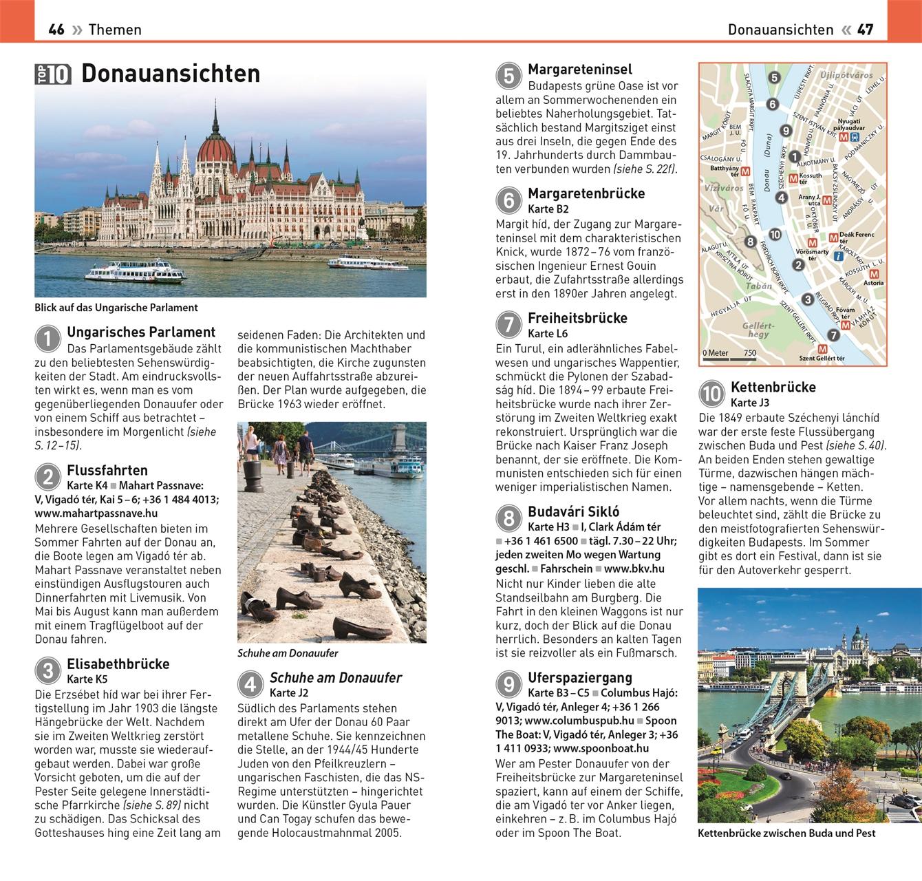 Beispielinhalt (Bild) TOP10 Reiseführer Budapest
