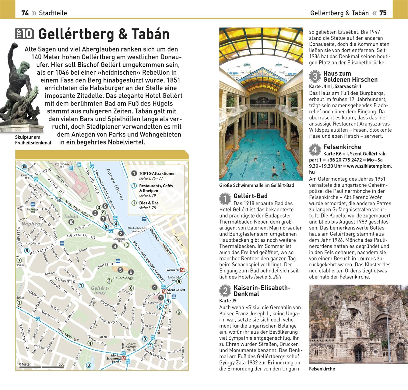 Beispielinhalt (Bild) TOP10 Reiseführer Budapest