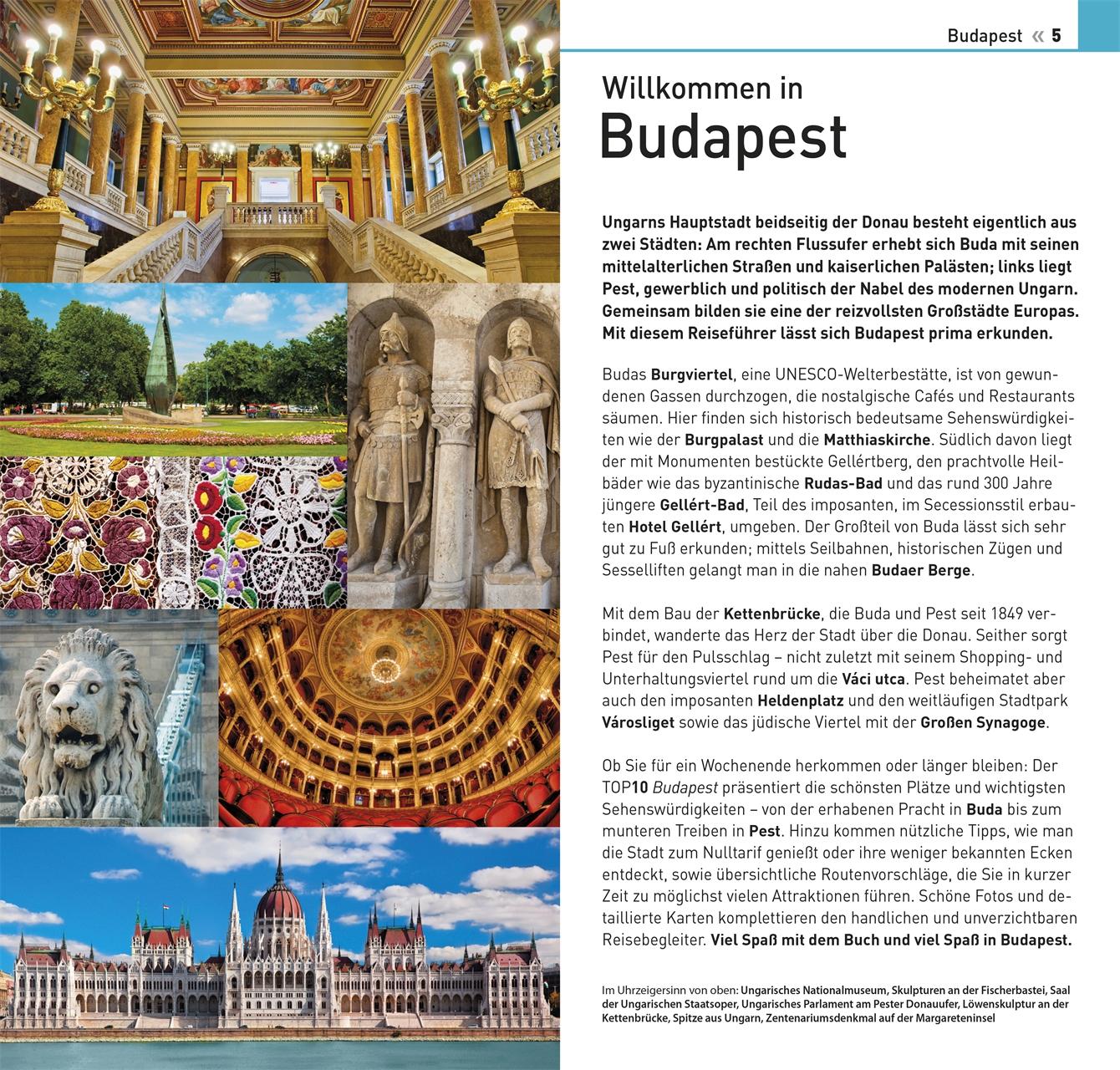 Beispielinhalt (Bild) TOP10 Reiseführer Budapest