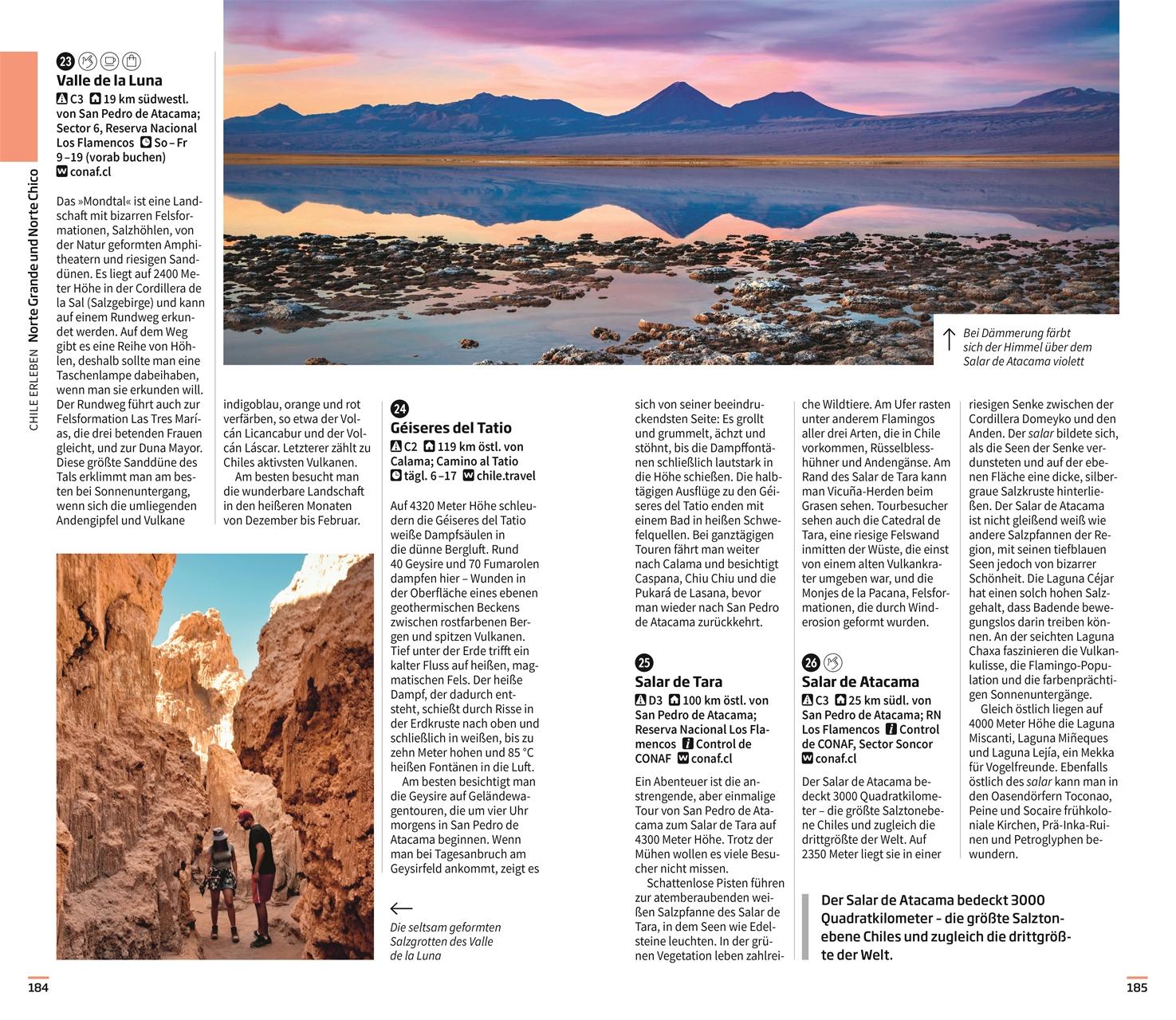 Beispielinhalt (Bild) Vis-à-Vis Reiseführer Chile & Osterinsel