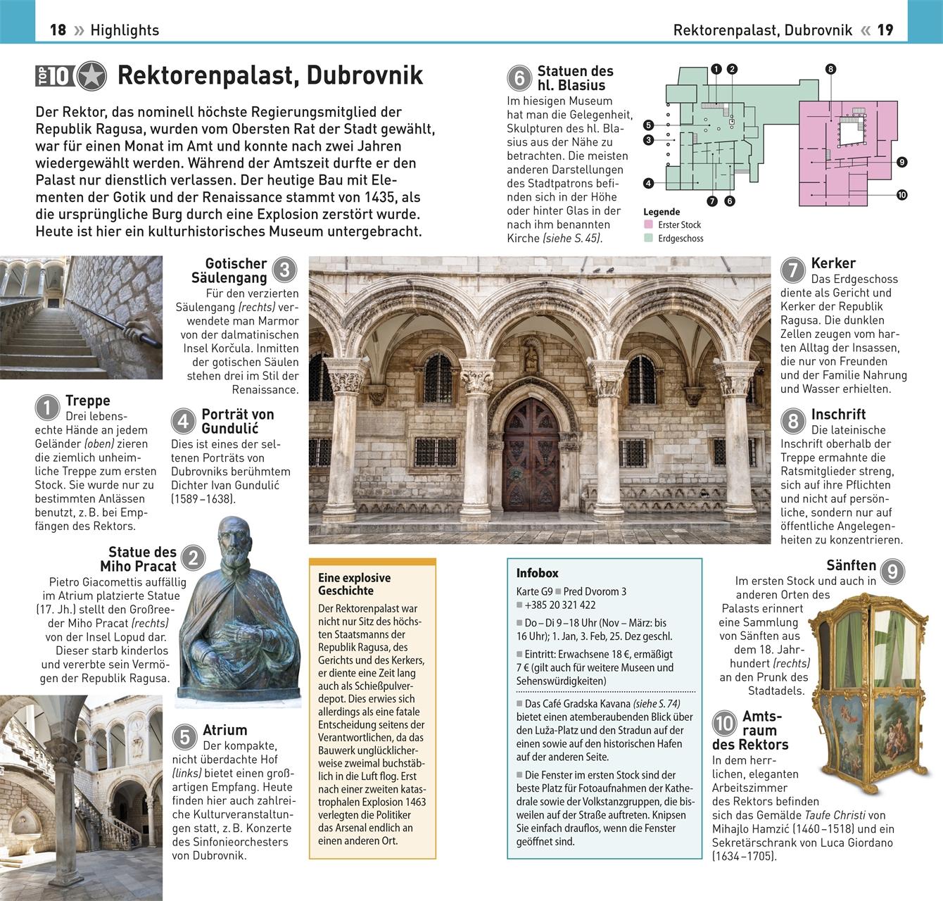 Beispielinhalt (Bild) TOP10 Reiseführer Dubrovnik & Dalmatinische Küste