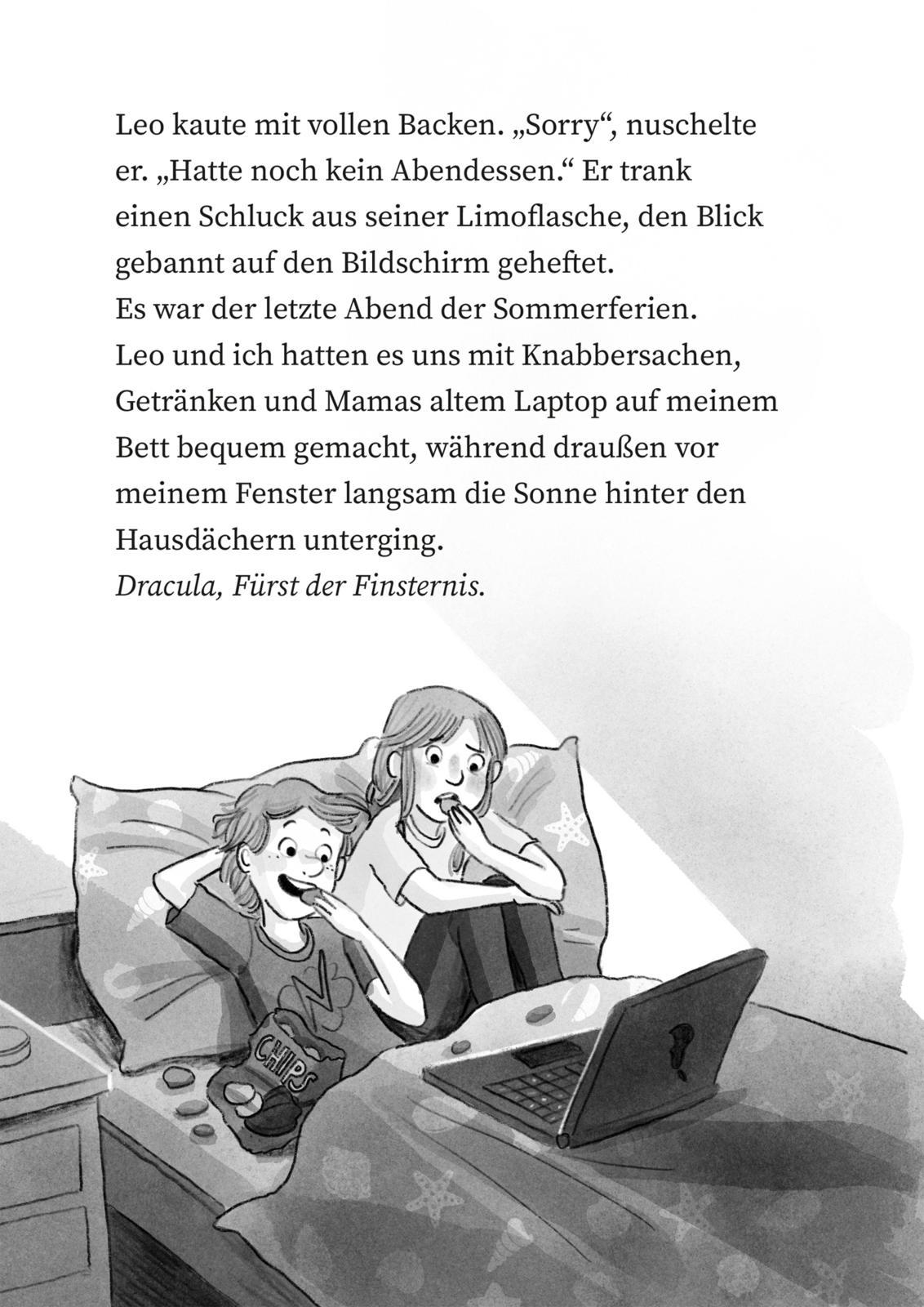 Beispielinhalt (Bild) Plötzlich wach! 2: Mit Dracula im Dunkeln munkeln