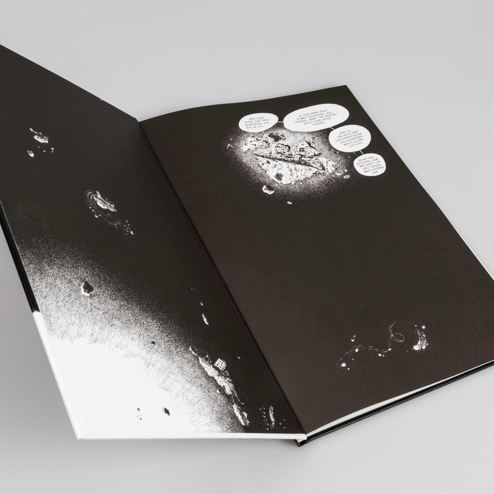 Beispielinhalt (Bild) Schwarze Gedanken Gesamtausgabe (Hochwertige Jubiläumsedition 100 Jahre Franquin)