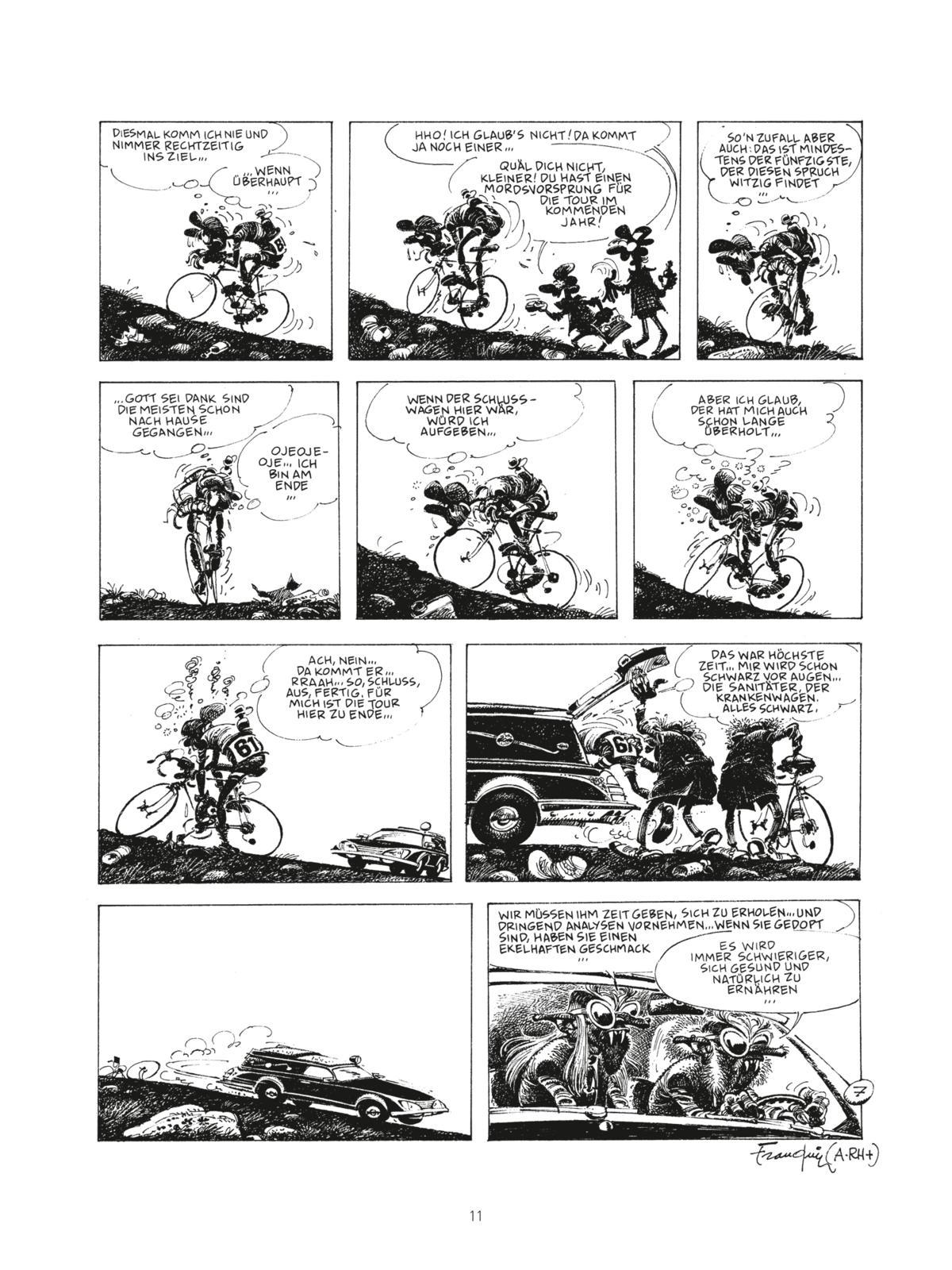 Beispielinhalt (Bild) Schwarze Gedanken Gesamtausgabe (Hochwertige Jubiläumsedition 100 Jahre Franquin)