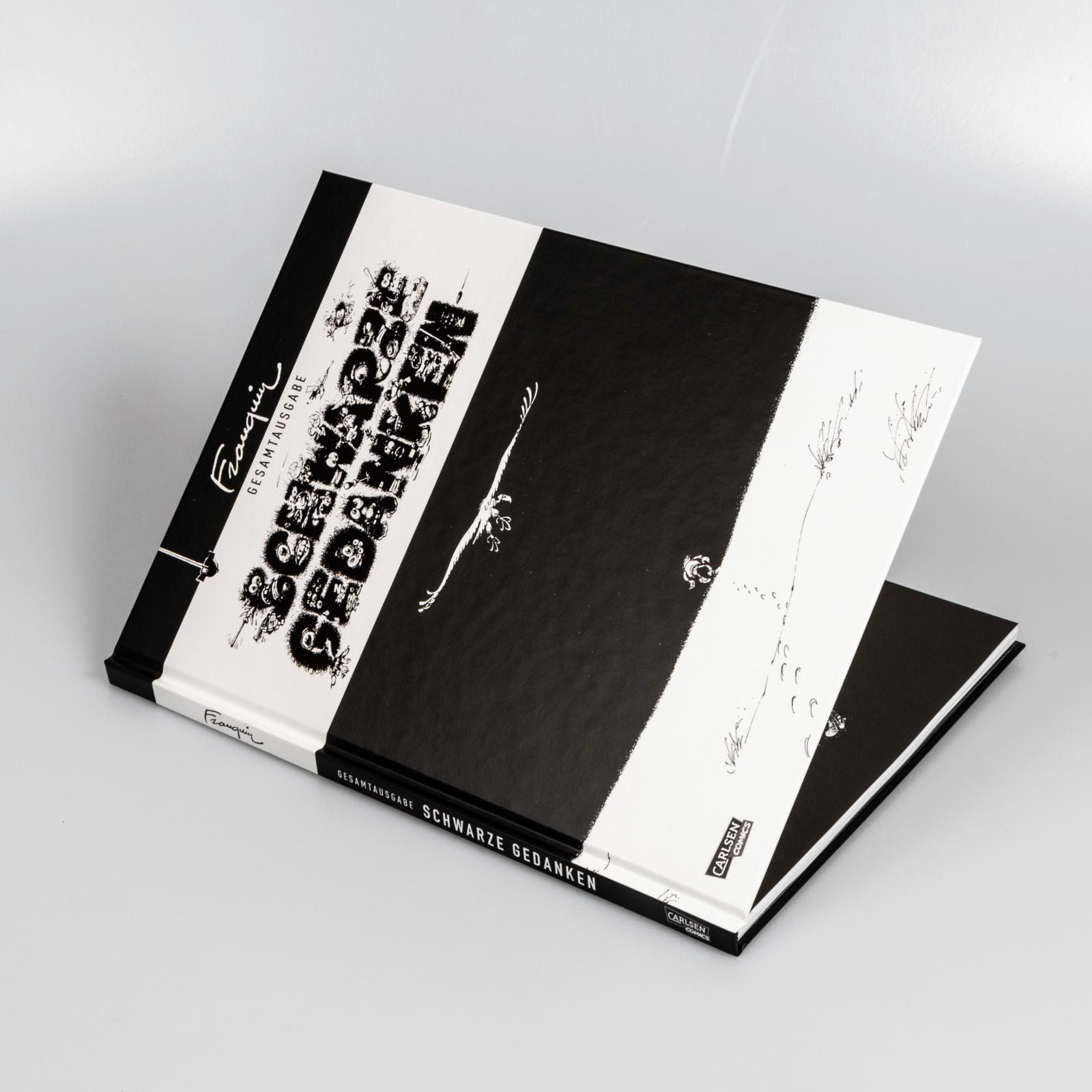 Beispielinhalt (Bild) Schwarze Gedanken Gesamtausgabe (Hochwertige Jubiläumsedition 100 Jahre Franquin)