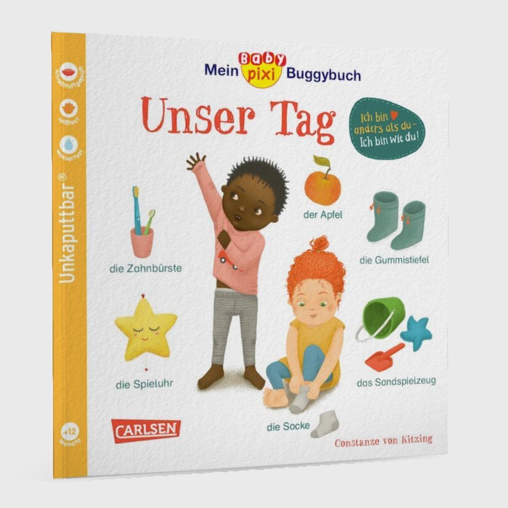 Beispielinhalt (Bild) Baby Pixi (unkaputtbar) 146: Mein Baby-Pixi-Buggybuch: Unser Tag