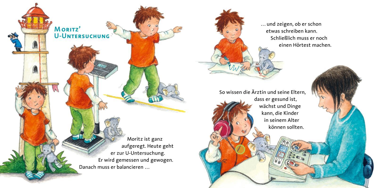 Beispielinhalt (Bild) Hör mal (Soundbuch): Bei der Kinderärztin