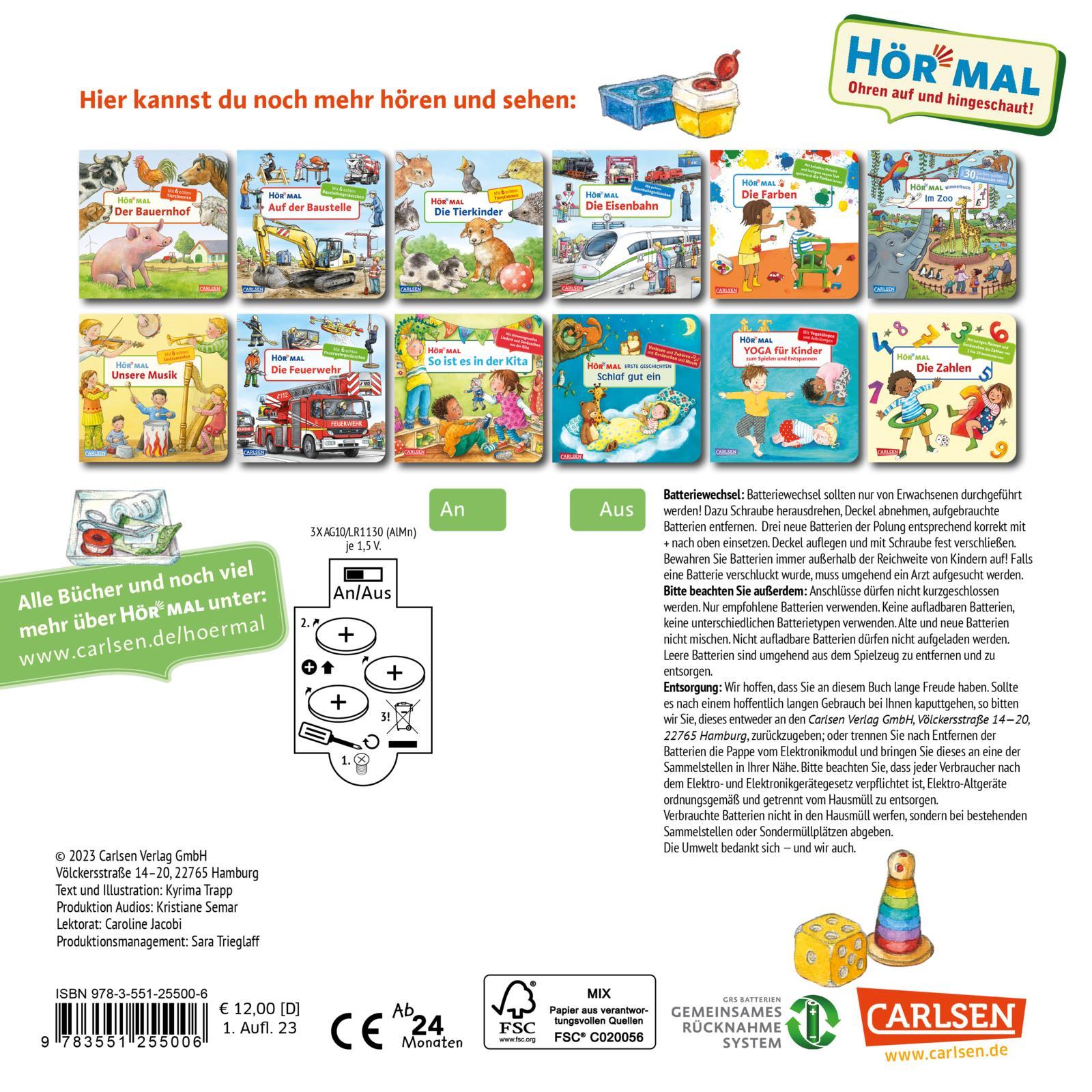 Rückseitencover Hör mal (Soundbuch): Bei der Kinderärztin