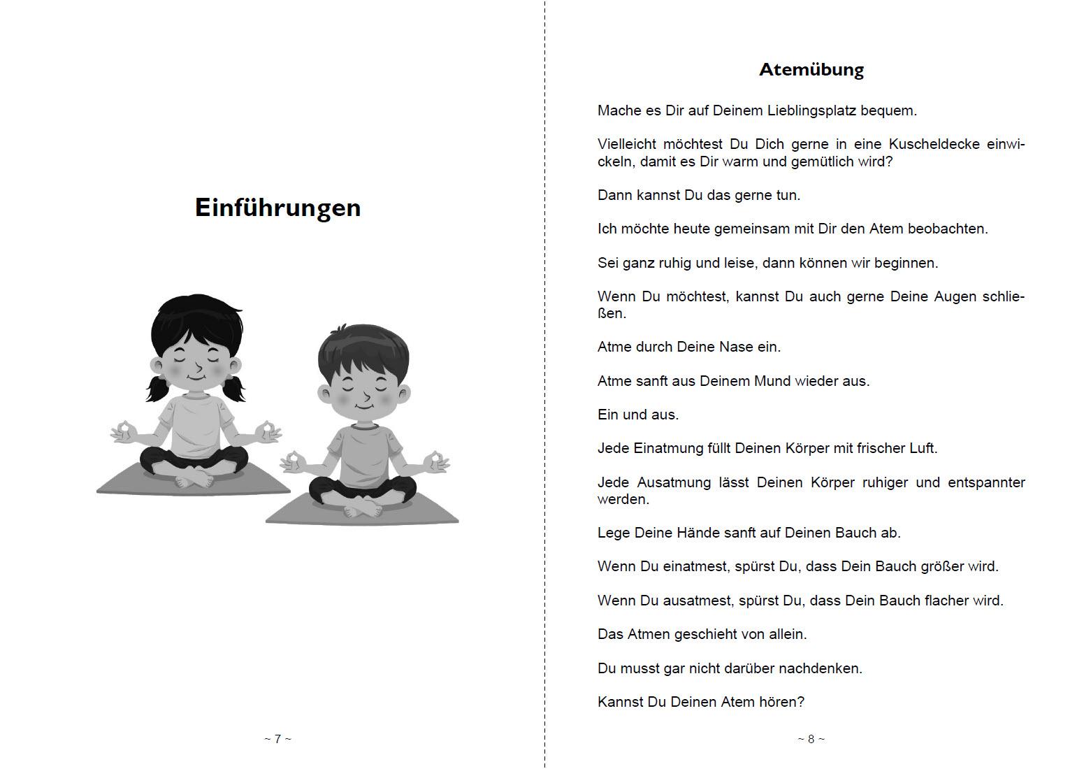 Beispielinhalt (Bild) Yoga Asanas und Entspannung für Kinder