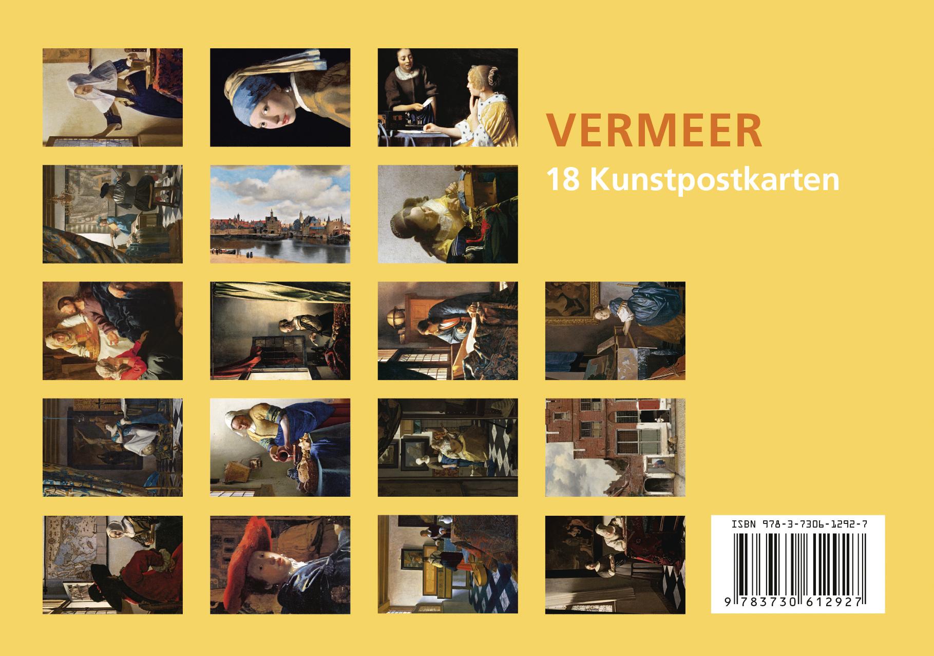 Beispielinhalt (Bild) Postkarten-Set Jan Vermeer