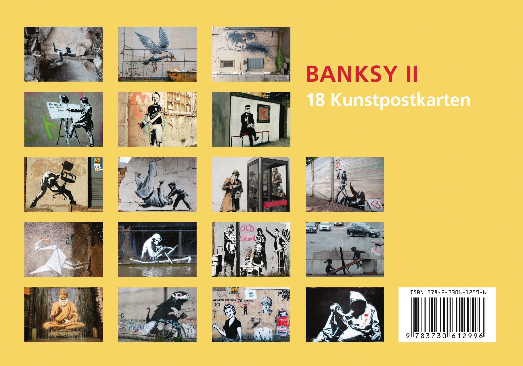 Beispielinhalt (Bild) Postkarten-Set Banksy II