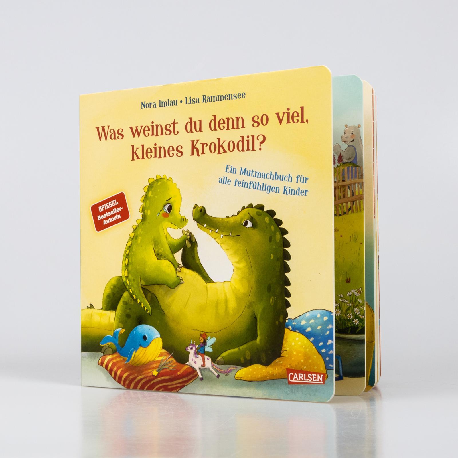 Beispielinhalt (Bild) Was weinst du denn so viel, kleines Krokodil?