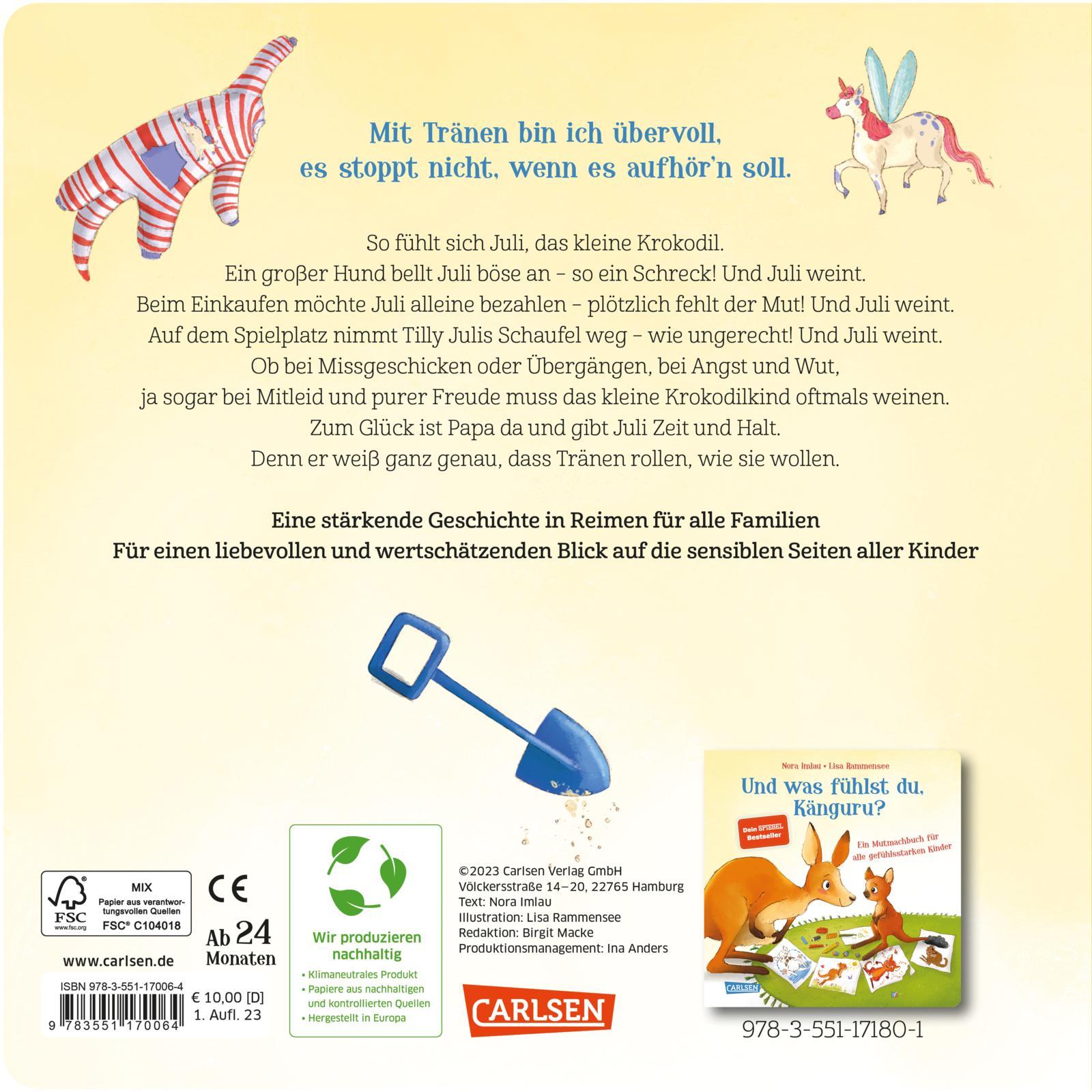Rückseitencover Was weinst du denn so viel, kleines Krokodil?