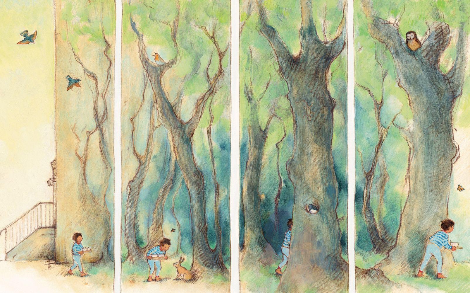 Beispielinhalt (Bild) Der Junge und der Elefant