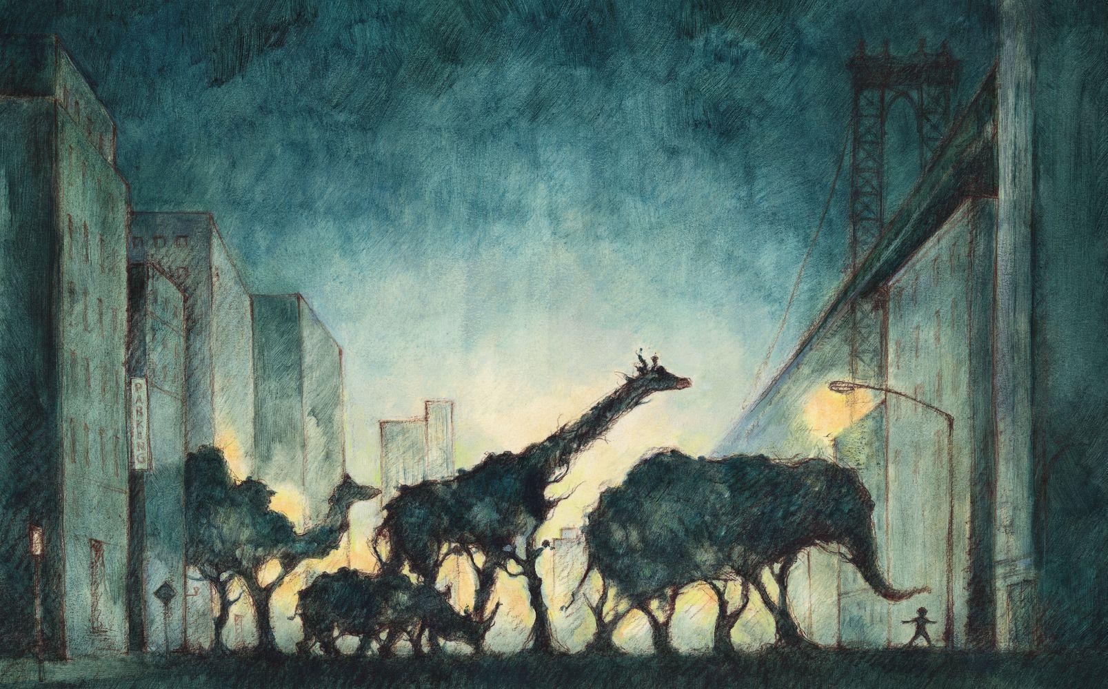 Beispielinhalt (Bild) Der Junge und der Elefant