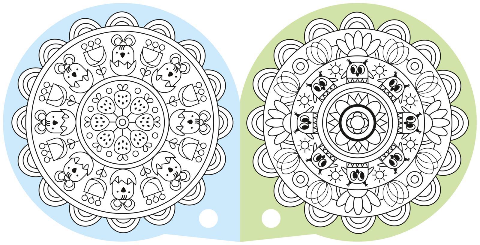 Beispielinhalt (Bild) Kreativer Mandala-Malspaß