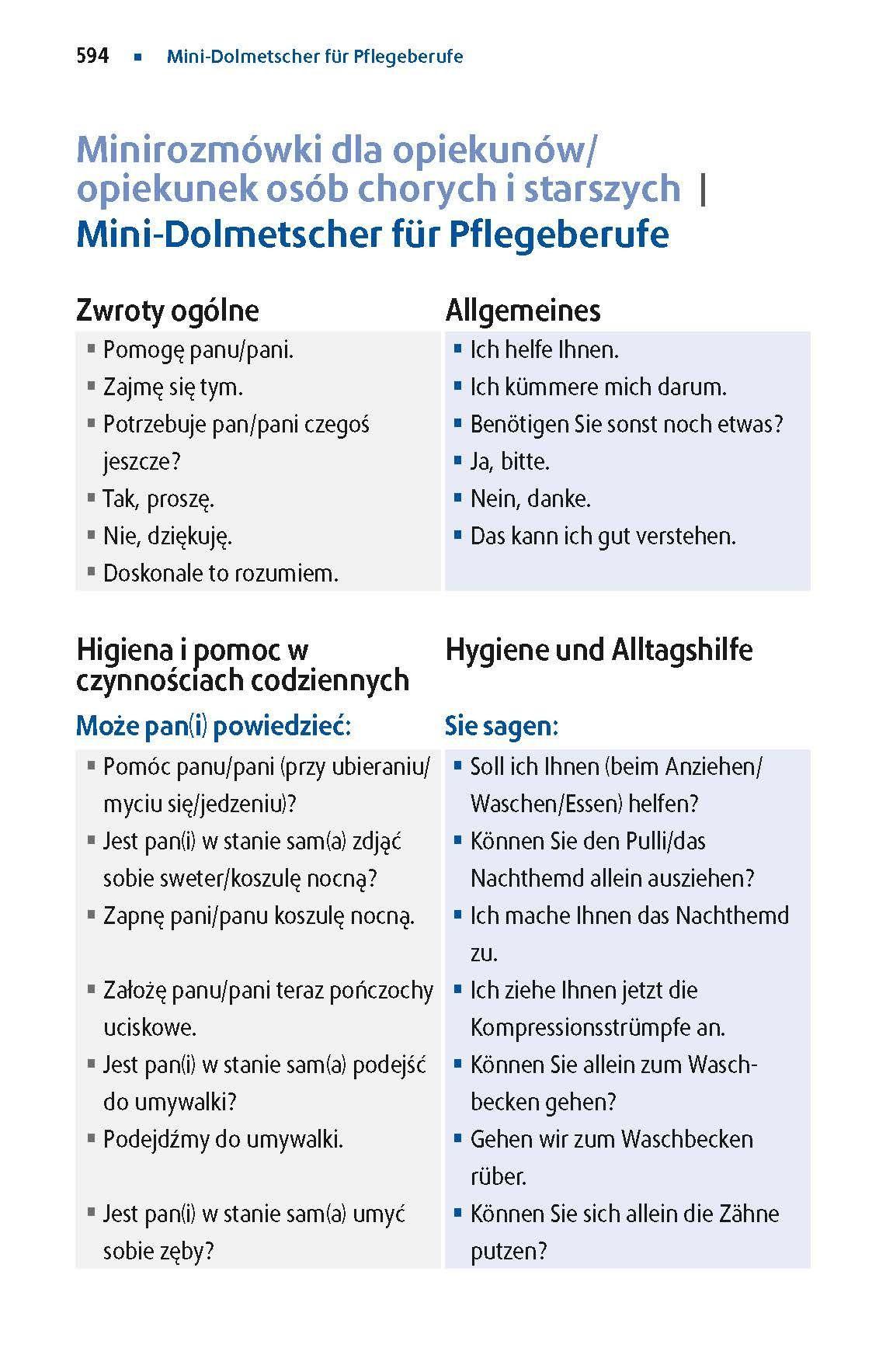 Beispielinhalt (Bild) Langenscheidt Praktisches Wörterbuch Polnisch