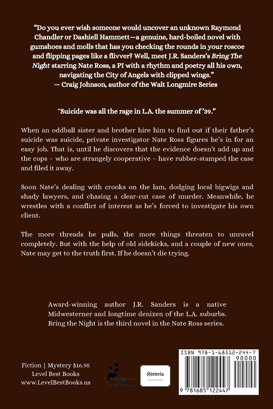 Rückseitencover Bring the Night