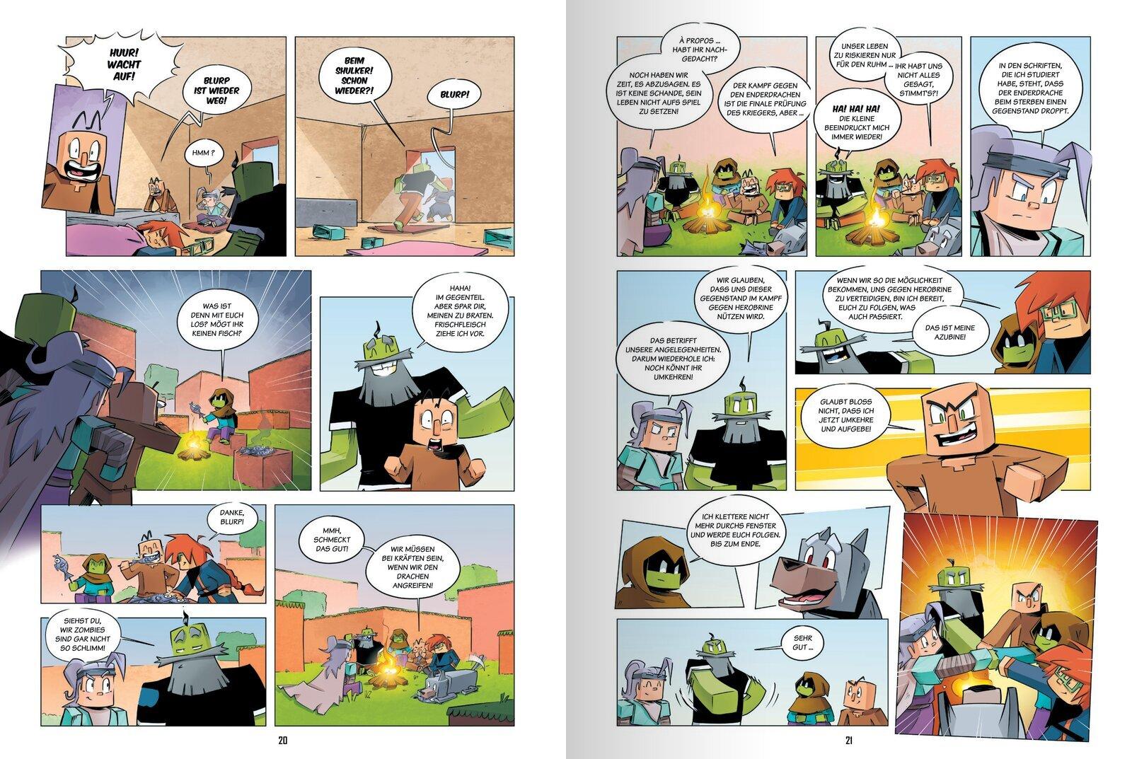 Beispielinhalt (Bild) Tagebuch eines Noobs Kriegers - Der Comic Bd. 4 - Willkommen im Ende