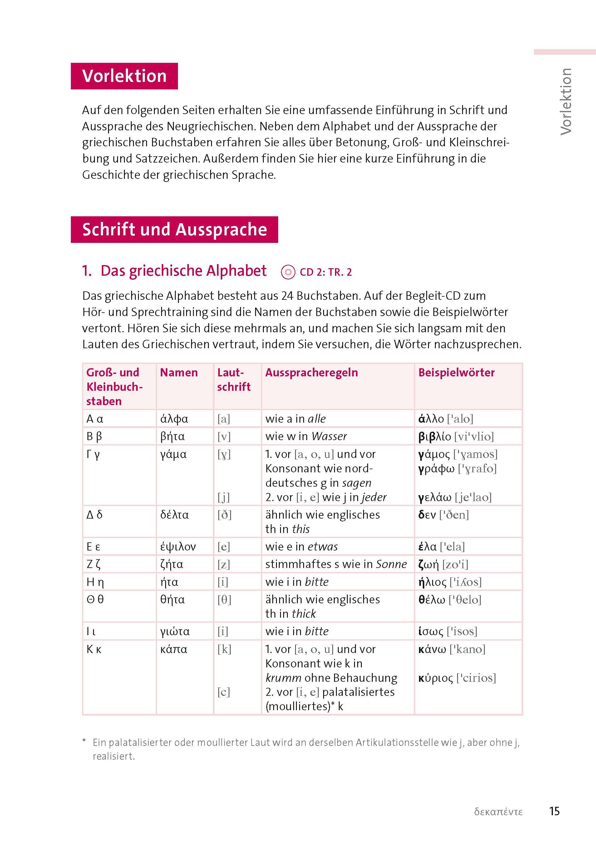 Beispielinhalt (Bild) Langenscheidt Griechisch mit System