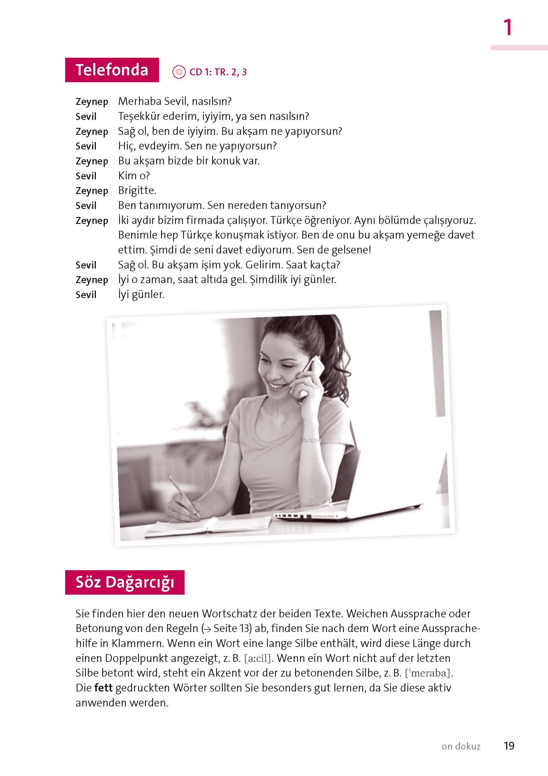 Beispielinhalt (Bild) Langenscheidt Türkisch mit System