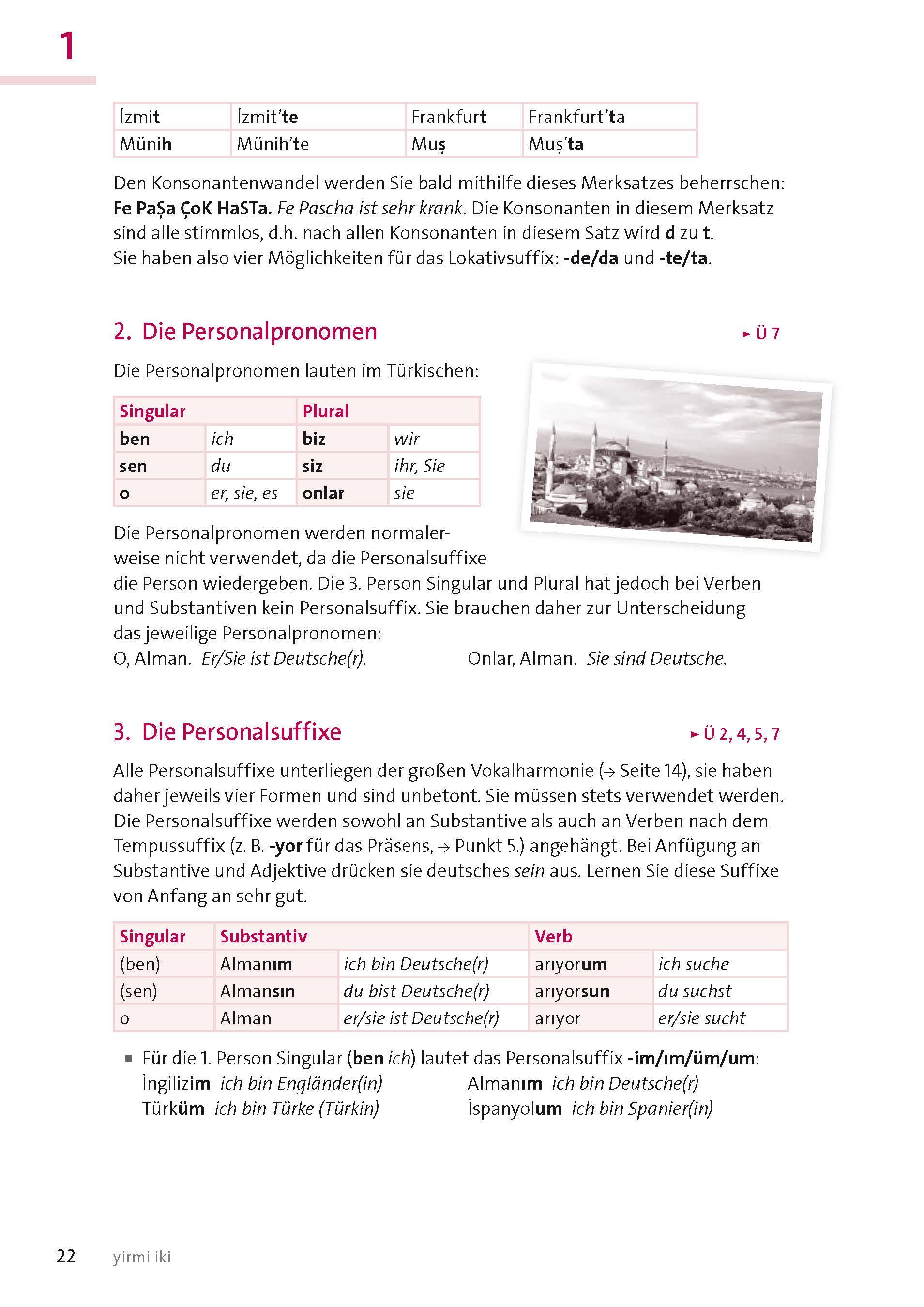 Beispielinhalt (Bild) Langenscheidt Türkisch mit System