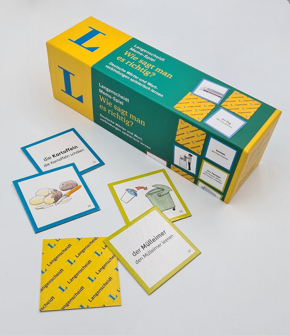 Beispielinhalt (Bild) Langenscheidt Memo - Spiel Wie sagt man es richtig?