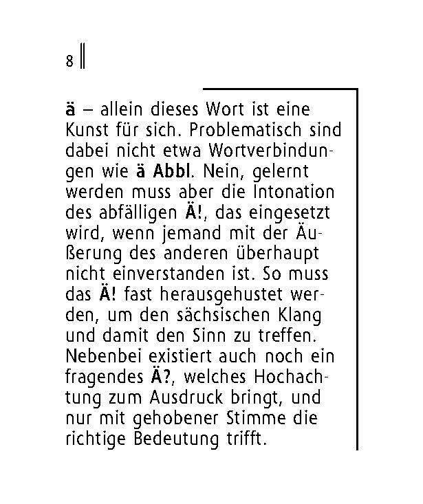 Beispielinhalt (Bild) Langenscheidt Lilliput Sächsisch