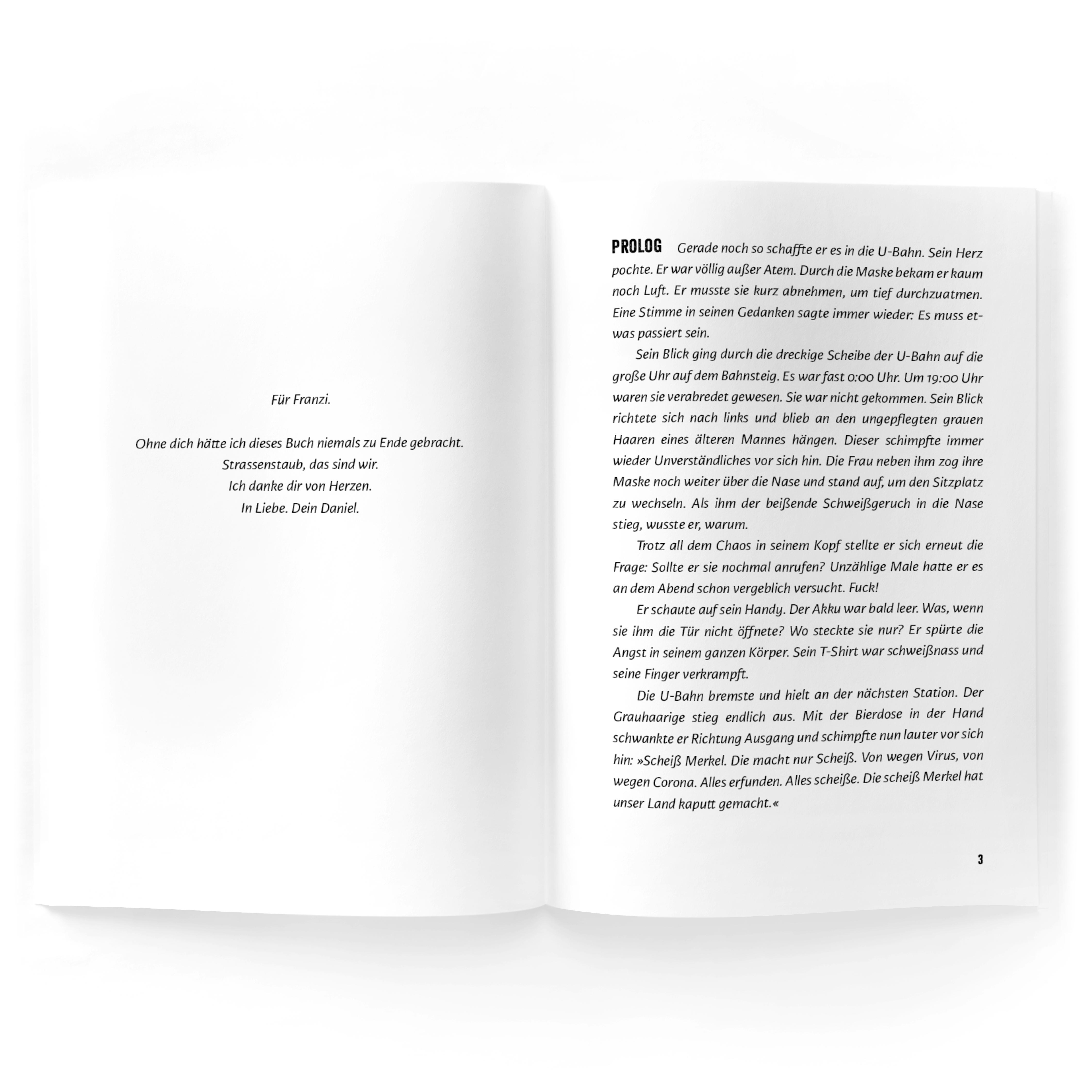 Beispielinhalt (Bild) Strassenstaub: Vergessene Kinder - Daniel Gebhart - Roman