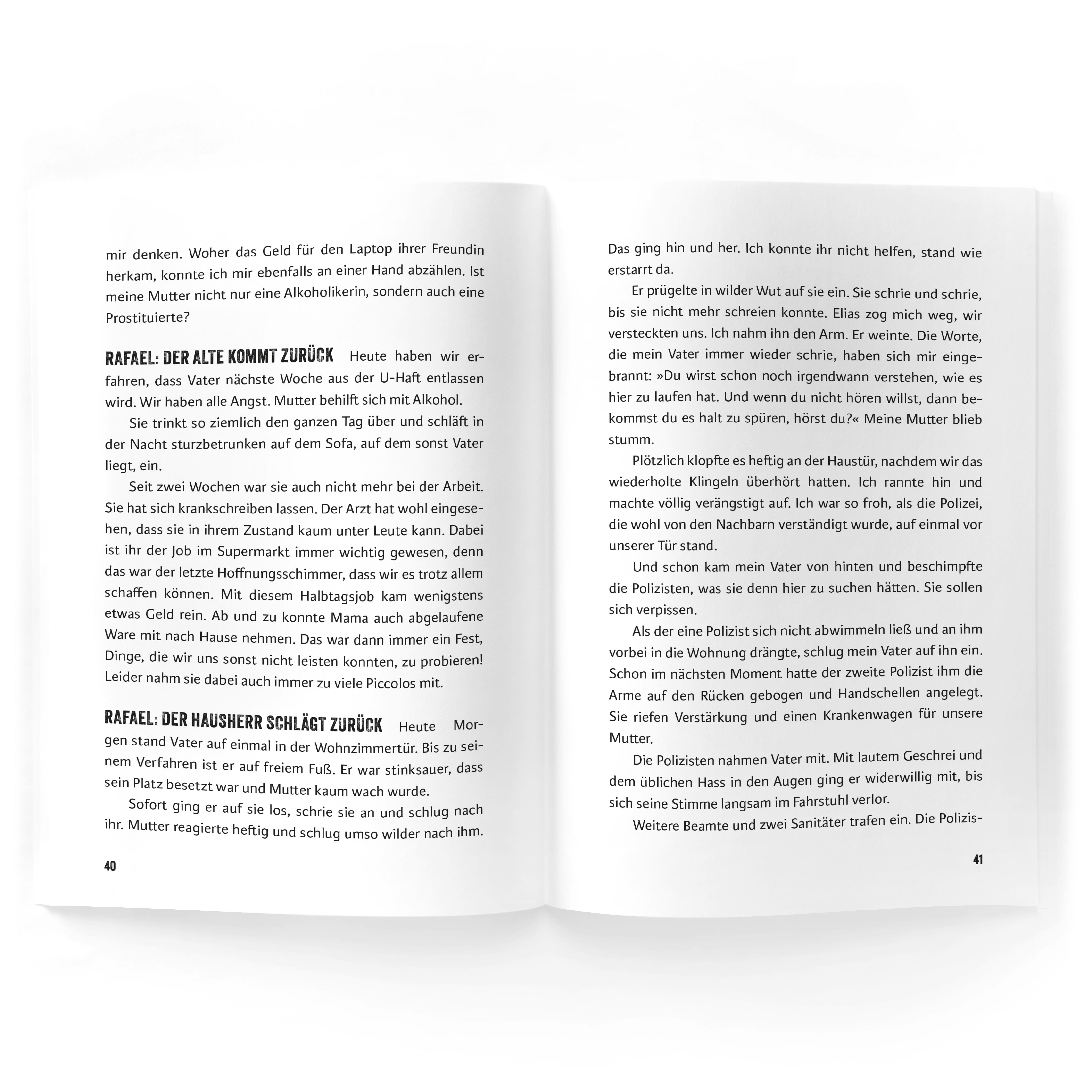 Beispielinhalt (Bild) Strassenstaub: Vergessene Kinder - Daniel Gebhart - Roman