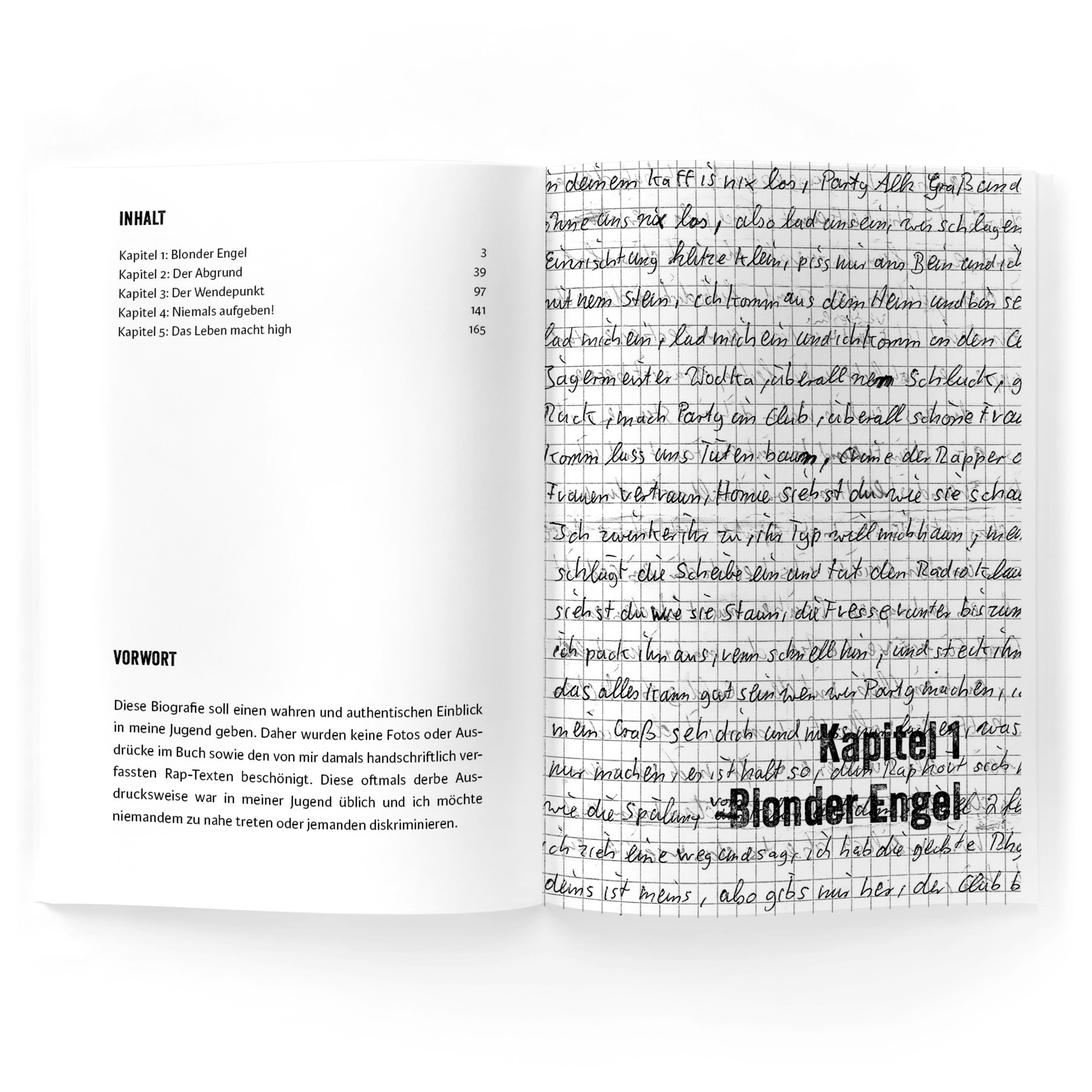 Beispielinhalt (Bild) Strassenstaub: Biografie - Daniel Gebhart - Roman