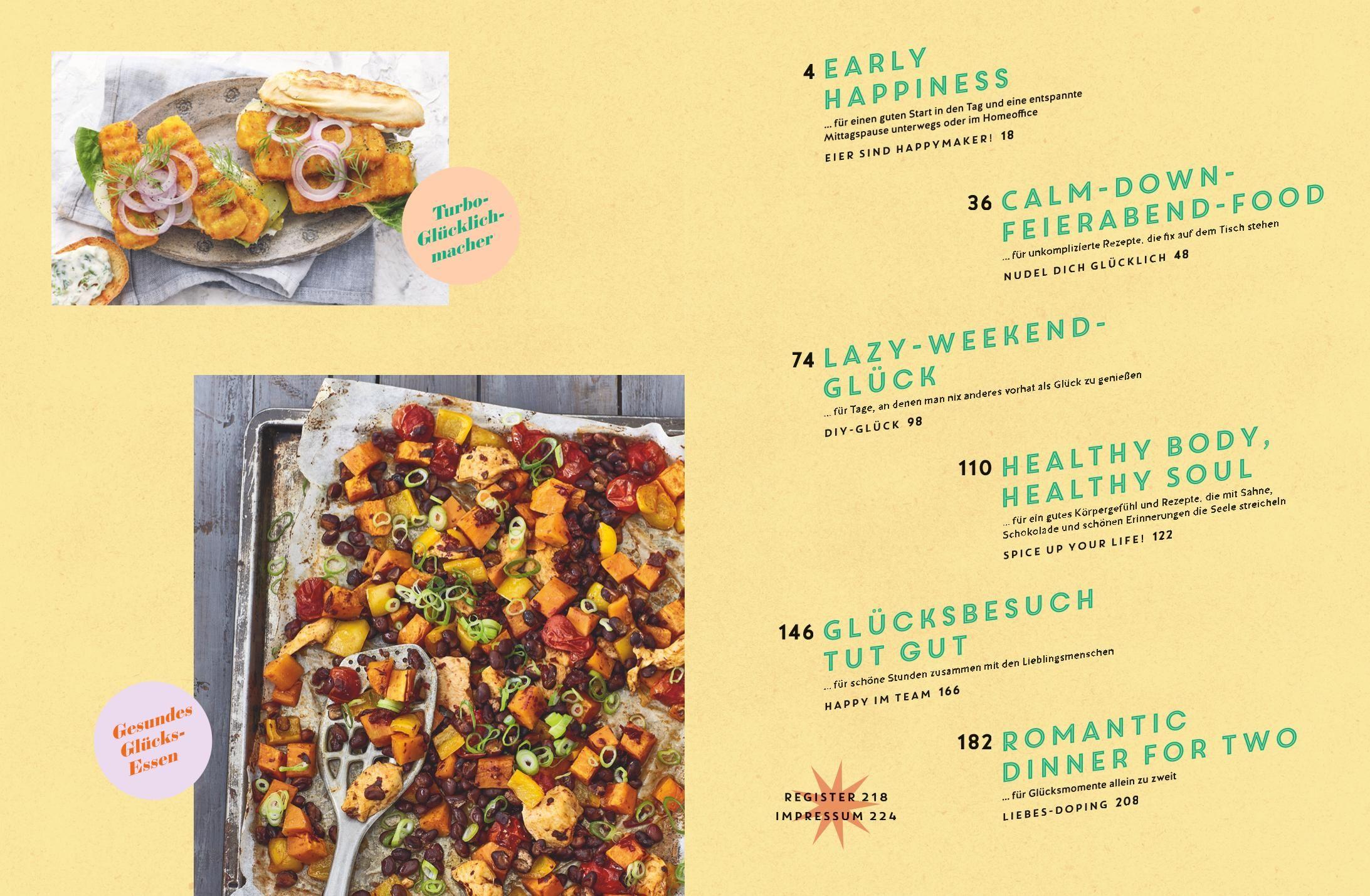 Beispielinhalt (Bild) Glücksbringer-Rezepte