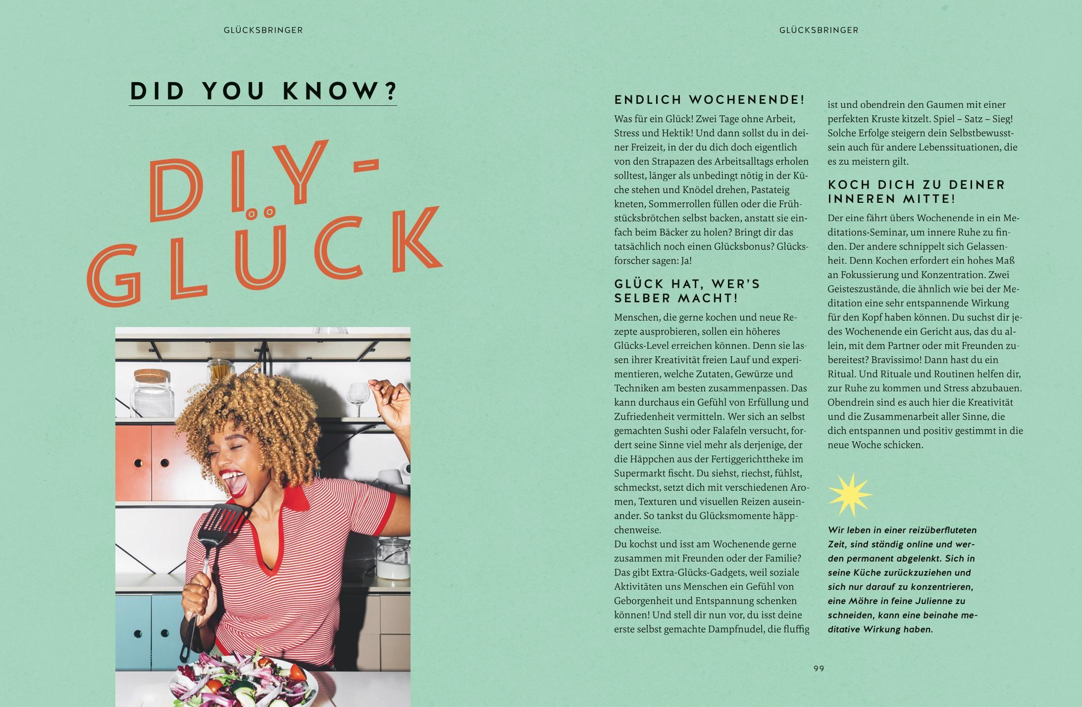 Beispielinhalt (Bild) Glücksbringer-Rezepte
